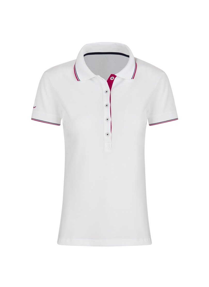 Trigema Poloshirt »TRIGEMA Slim Fit Poloshirt mit langer Knopfleiste«