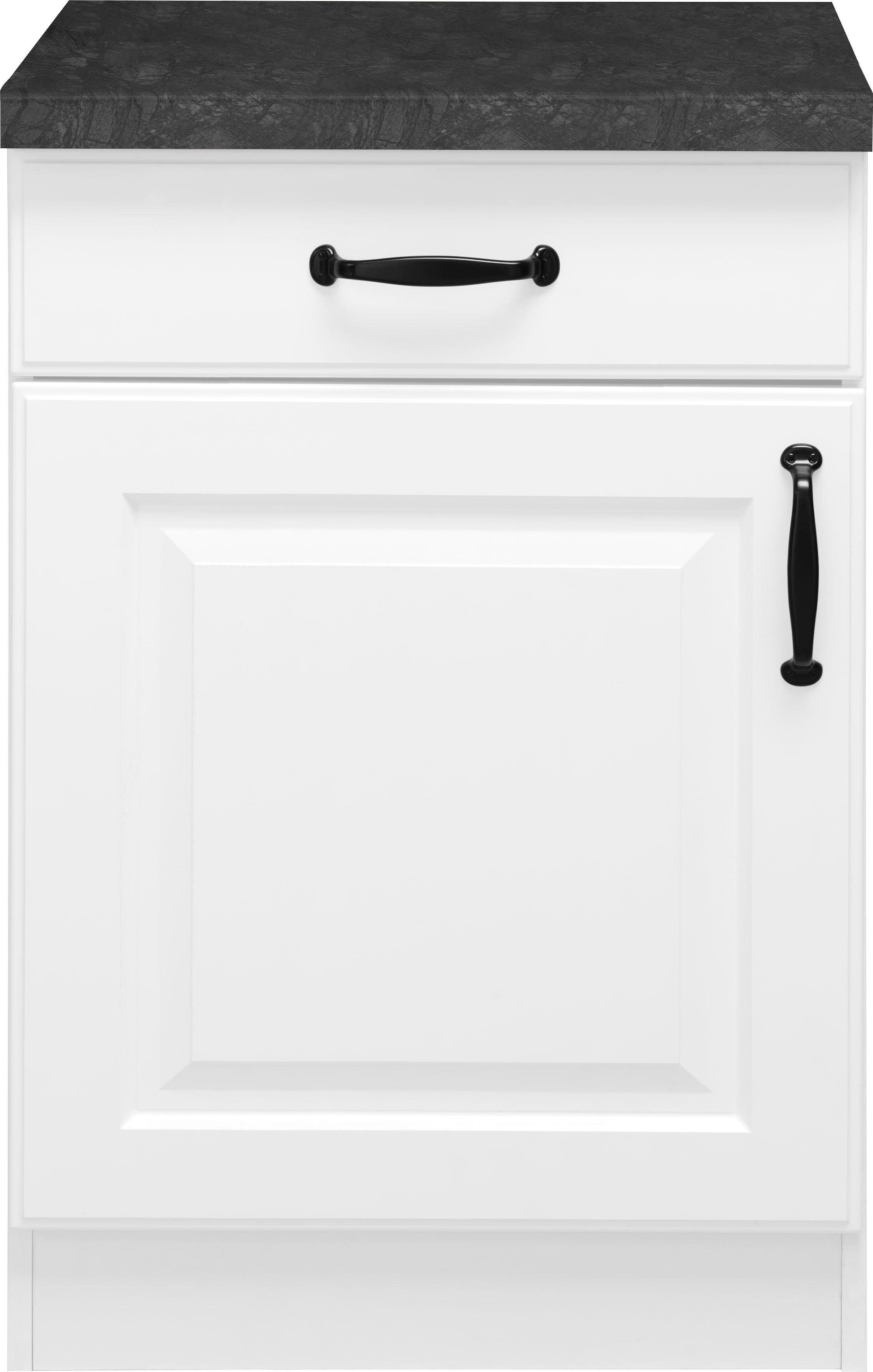 wiho Küchen Unterschrank »Erla«, 60 cm breit mit Kassettenfront