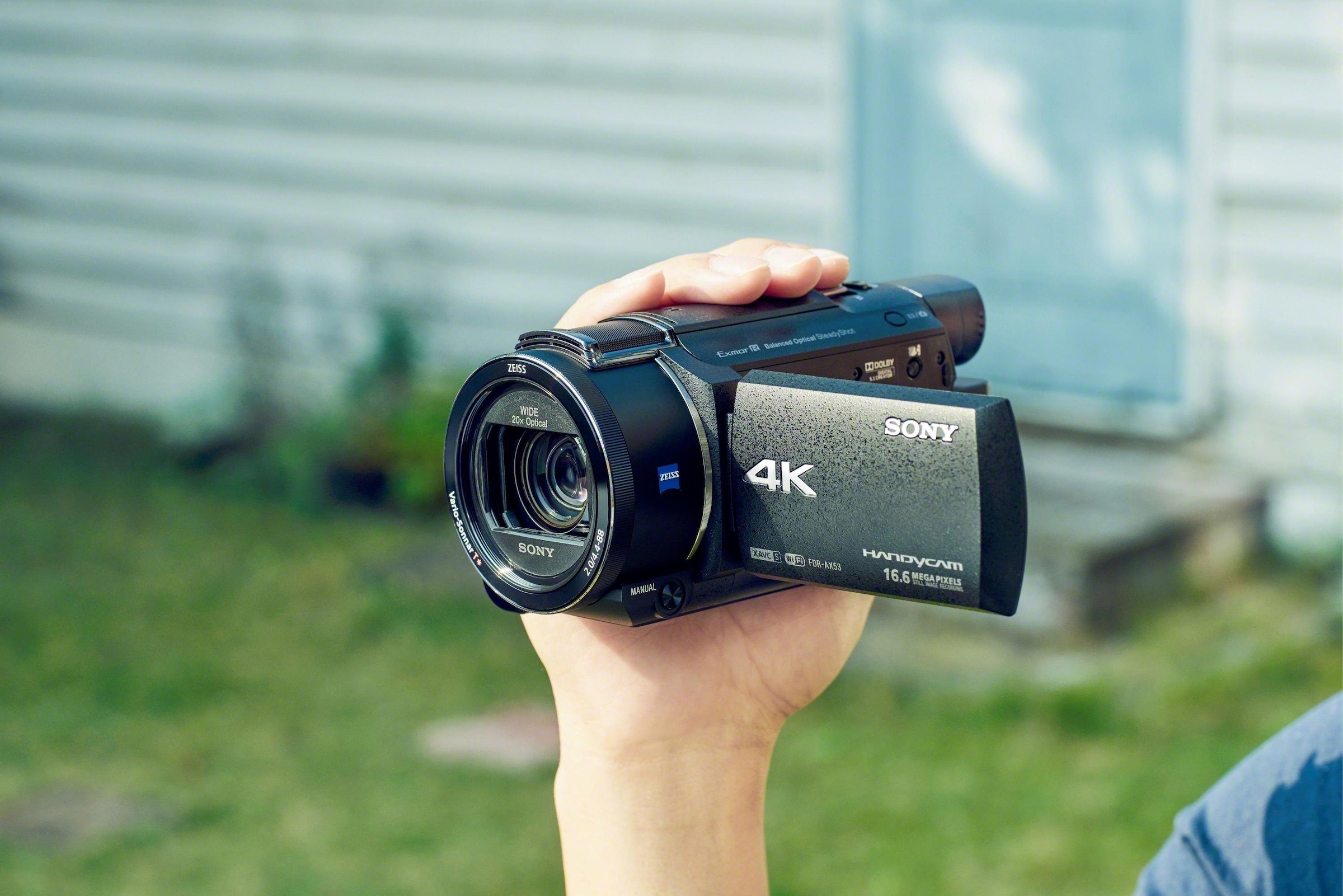 Sony Camcorder »FDRAX53.CEN«, 4K Ultra HD, NFC-WLAN (Wi-Fi), 20 fachx opt. Zoom