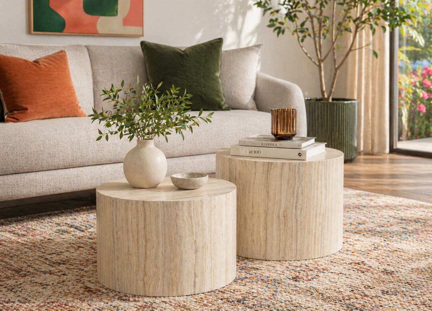 ACTONA GROUP Couchtisch »Dice 2er Set - Steinoptik, modern & stilvoll, skandinavischen Design« Couchtisch, Beistelltisch, OTTOs Choice,  OTTOs Choice, Pflegeleichter Beistelltisch, vielseitig, robust
