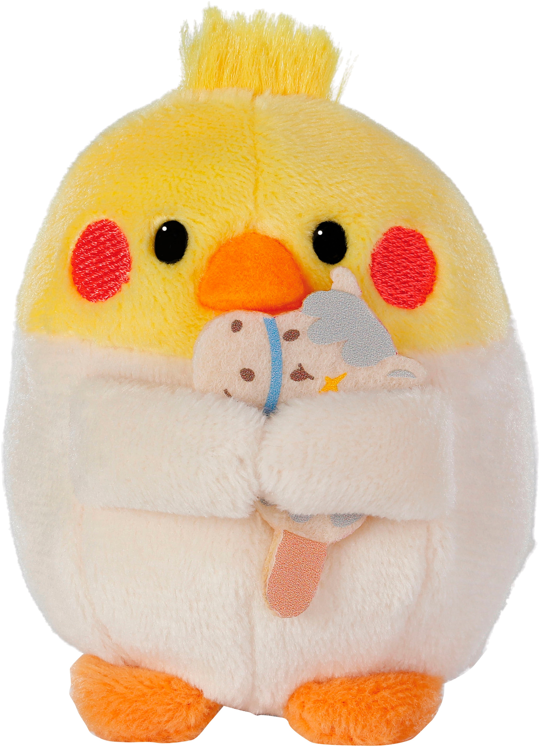 Nici Kuscheltier »mymochi, Sittich Chipsy 8 cm mit Steckenpferd und Ritterkostüm« in Geschenkbox
