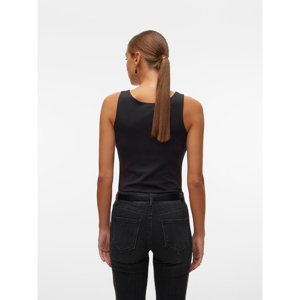 Vero Moda T-Shirt »VMMILLION SL SQUARE TOP 2-WAY JRS NOOS«