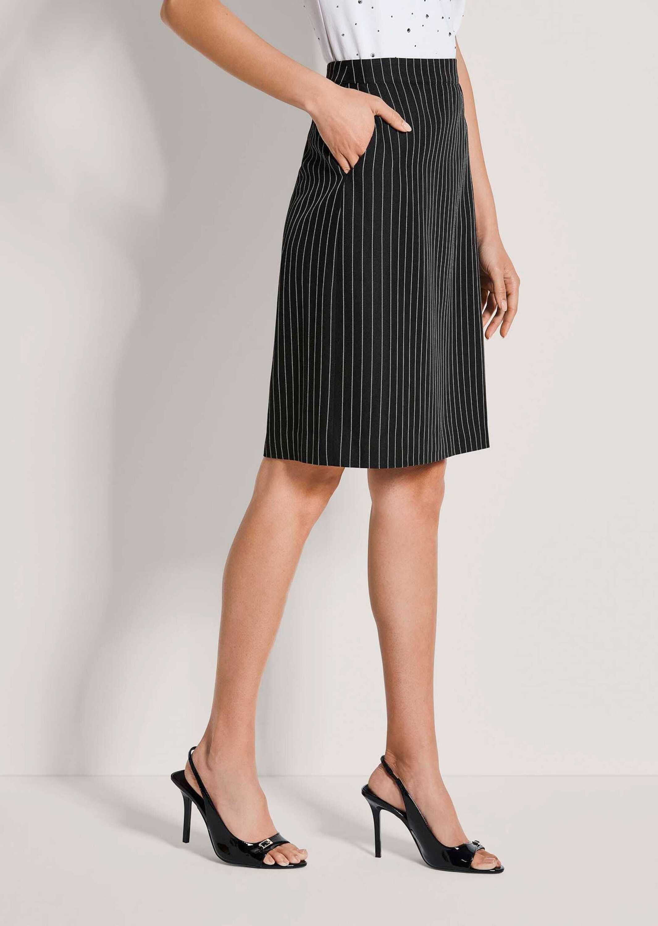 MADELEINE Bleistiftrock »Midirock Bleistiftrock mit Nadelstreifen« Feine Nadelstreifen