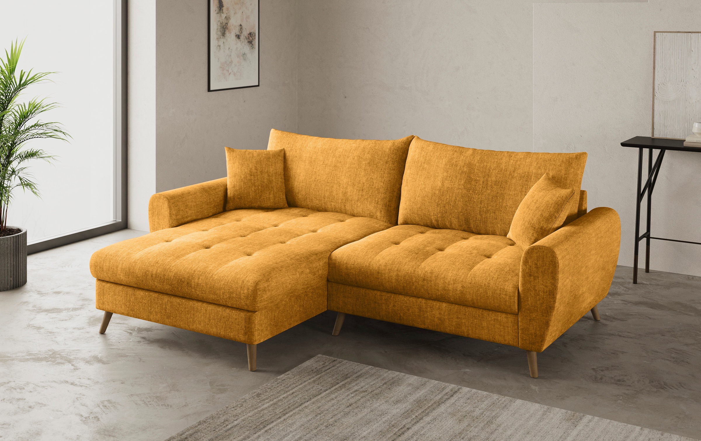 Mr. Couch Ecksofa »Blackburn II, L-Form«, Mit Kaltschaumpolsterung bis 140 kg belastbar