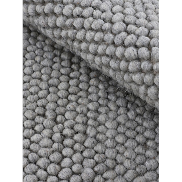carpetfine Teppich »Calo«, rechteckig, Handweb Teppich, Uni Farben, meliert,  handgewebt, 70% Wolle