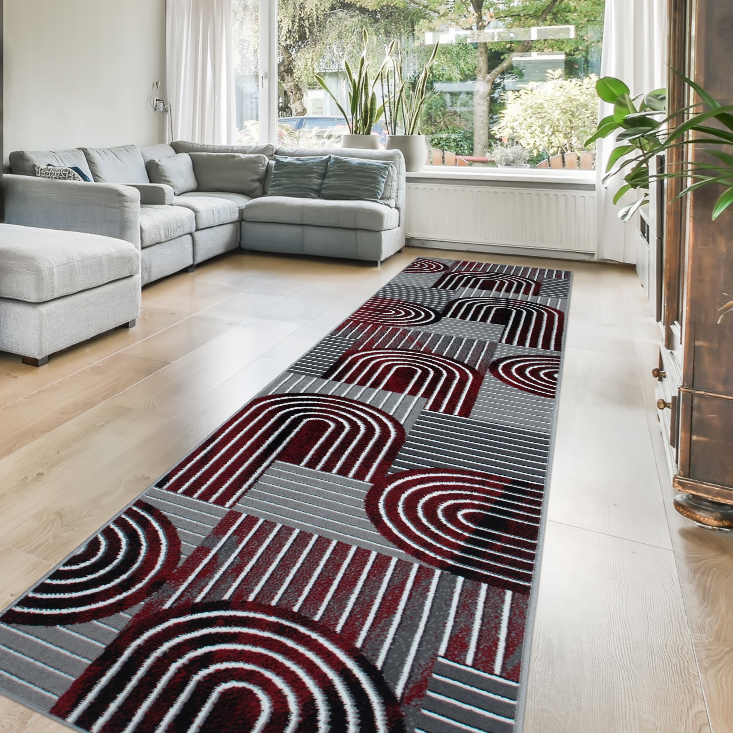 OTTO home Läufer »Lyssandra« rechteckig 8 mm Höhe 3D-Effekt, softer Kurzflor, pflegeleicht, leichter Glanz, Scandi-Look