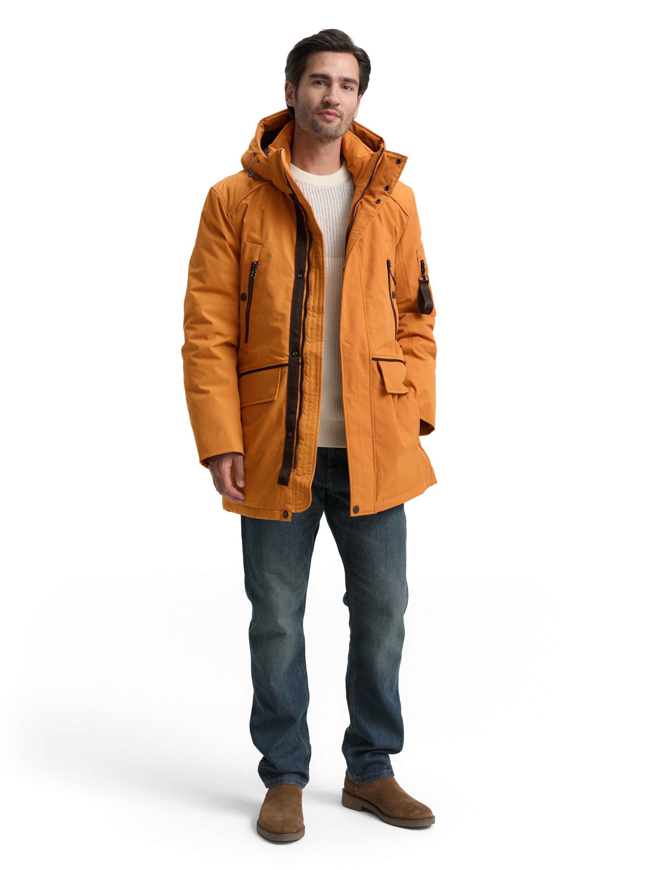 TOM TAILOR Funktionsmantel mit Logo Anhänger