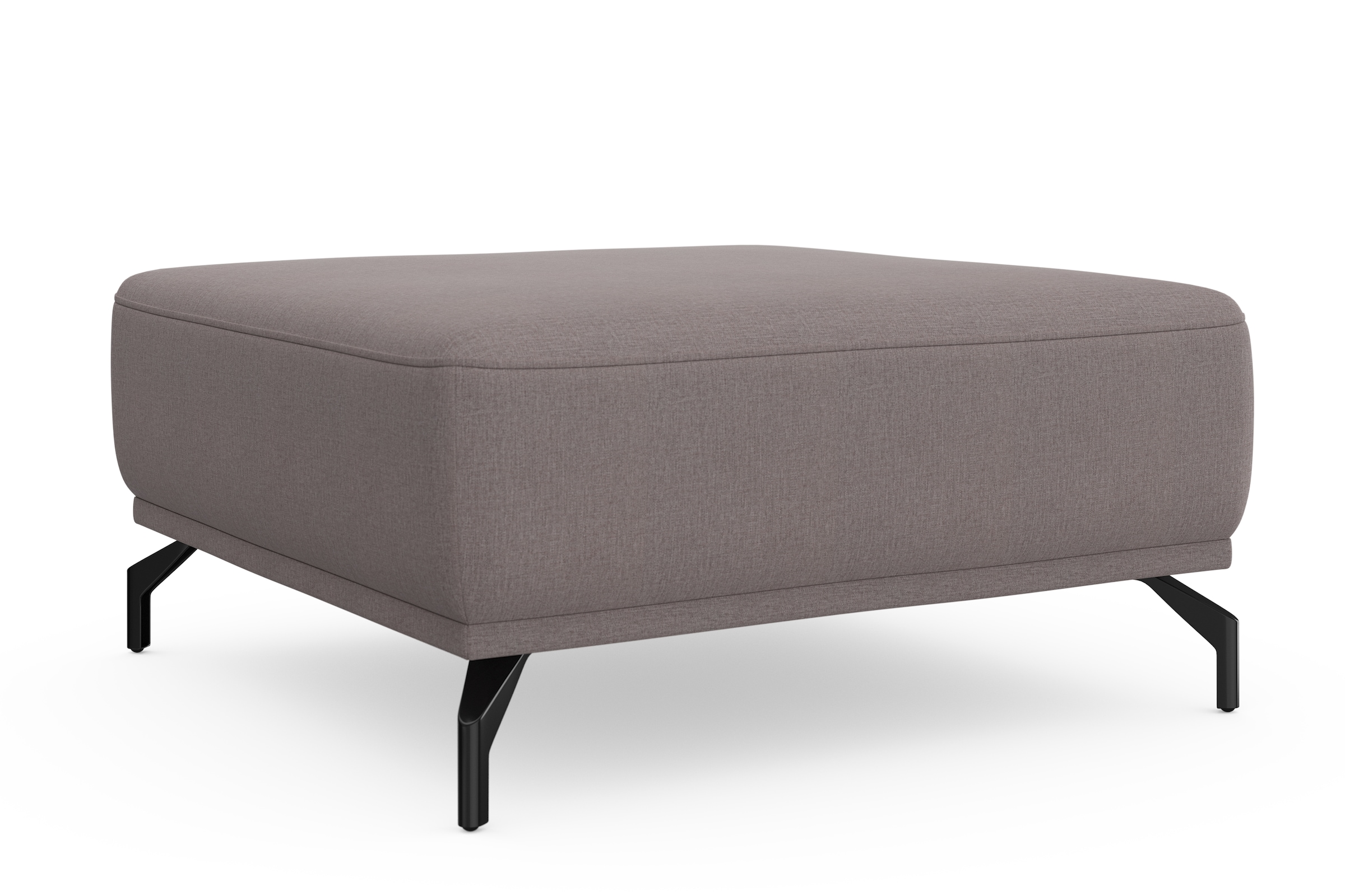 sit&more Hocker »Bailando«, mit Federkern und schwarzen, matten Metallfüßen