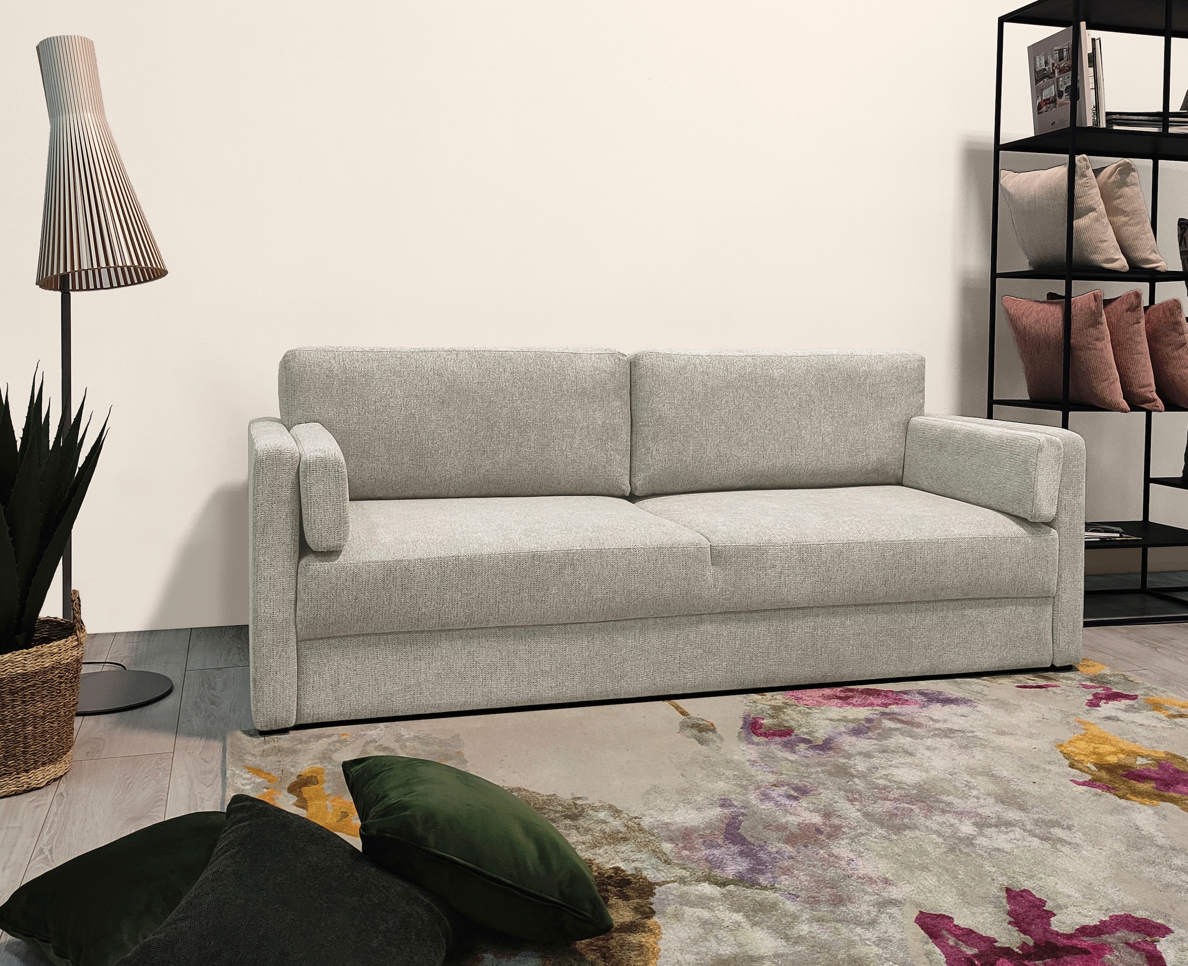Home affaire Schlafsofa »Calrence«, mit aufklappbarer Bettfunktion, zwei Armlehnvarianten in der Serie