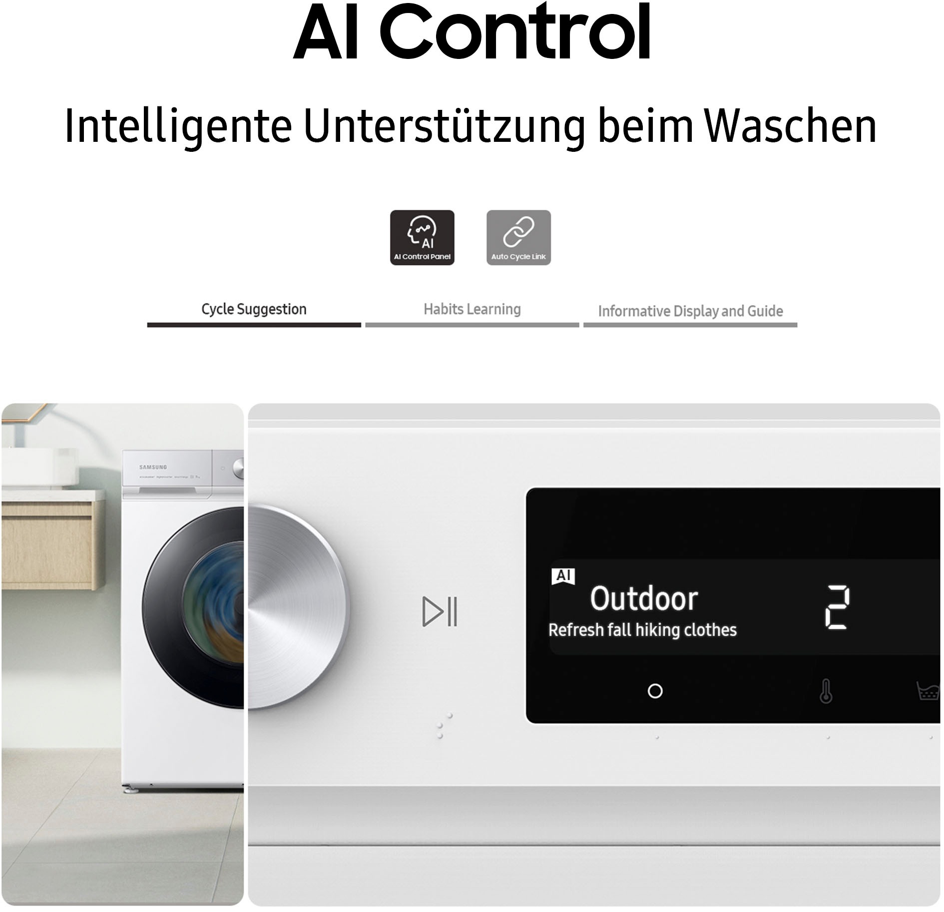 Samsung Waschmaschine »WW11BB945AGM«, 11 kg, 1400 U/min