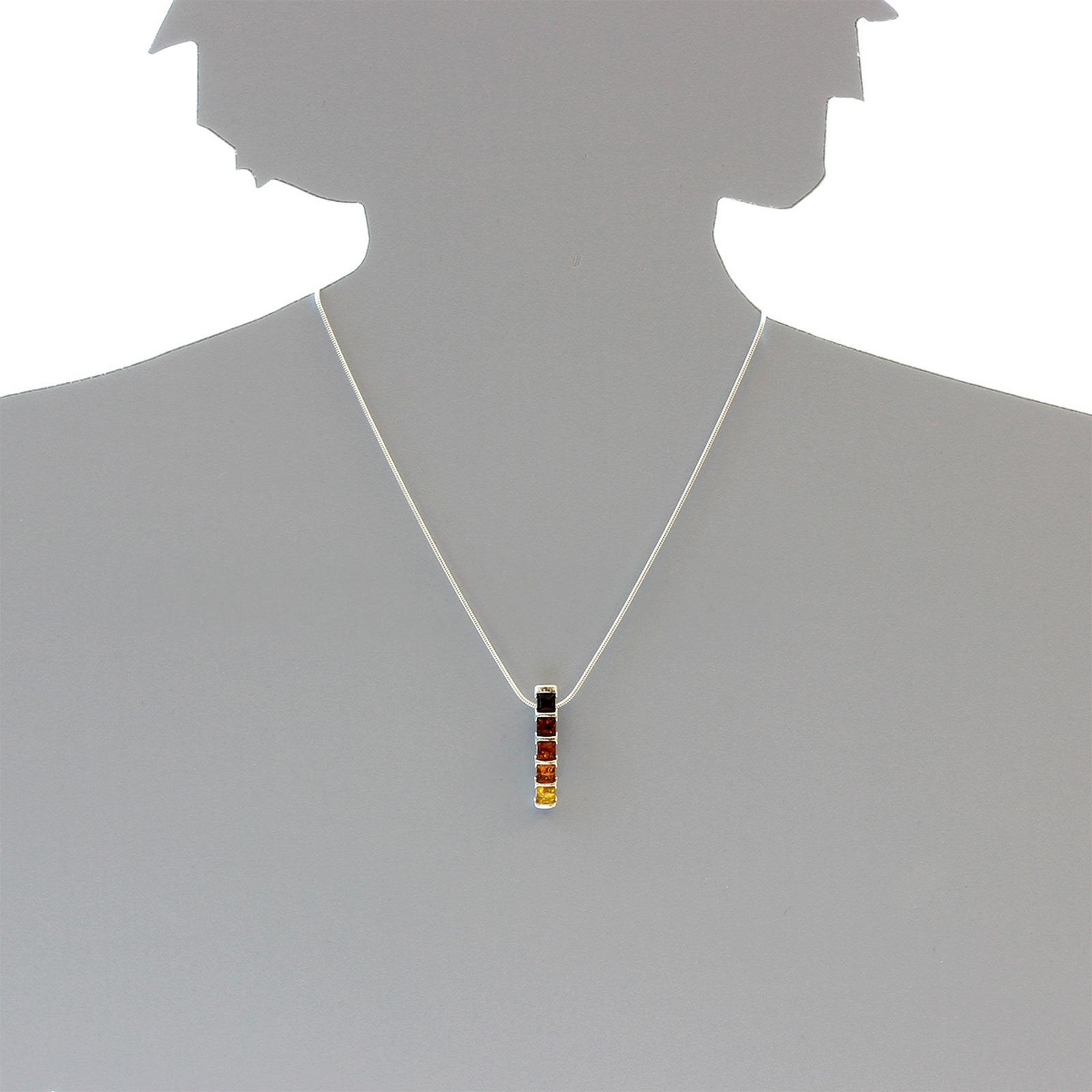 OSTSEE-SCHMUCK Kette mit Anhänger »- Gleiter-Rosika - Silber 925/000 - Bernstein«