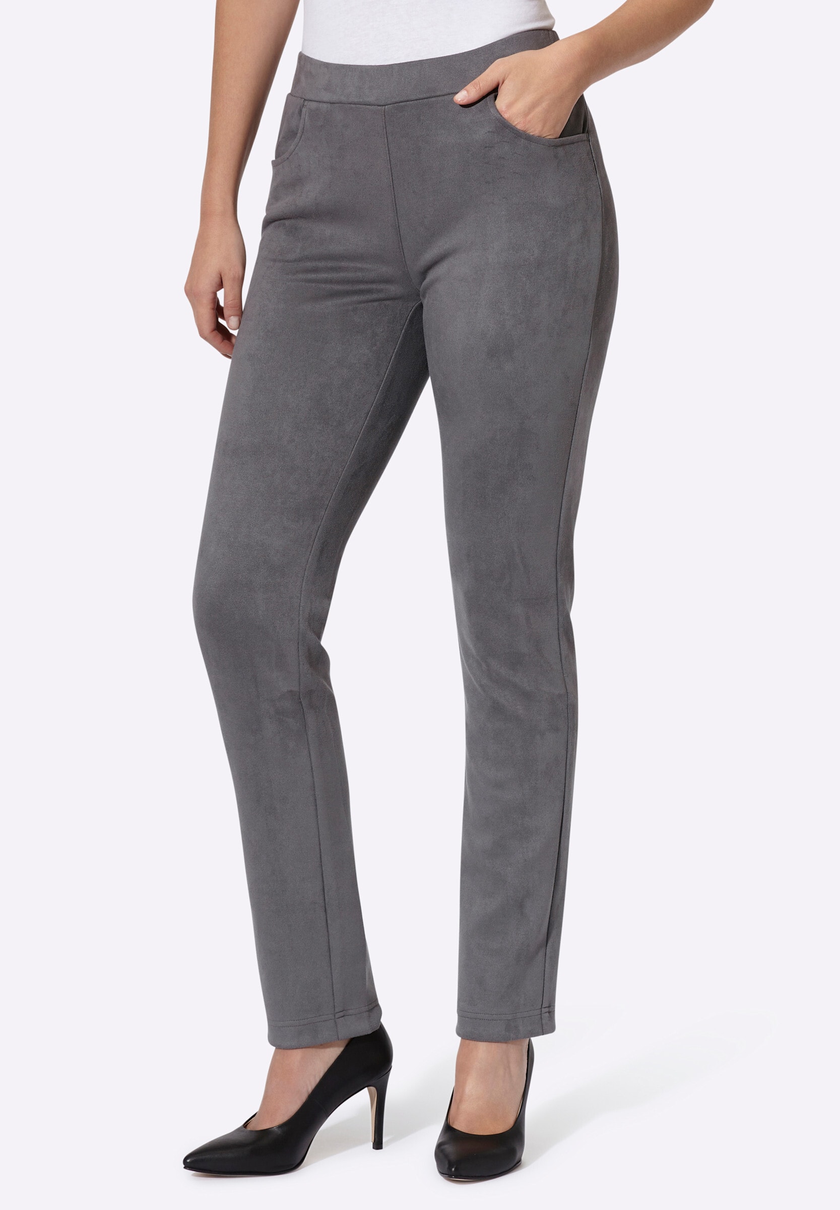 heine Schlupfhose »Velourslederimitat-Hose Schlupfhose«
