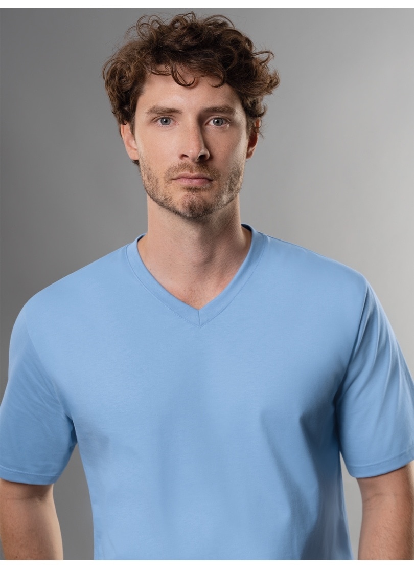 Trigema T-Shirt »TRIGEMA V-Shirt DELUXE Baumwolle«, (1 tlg.)