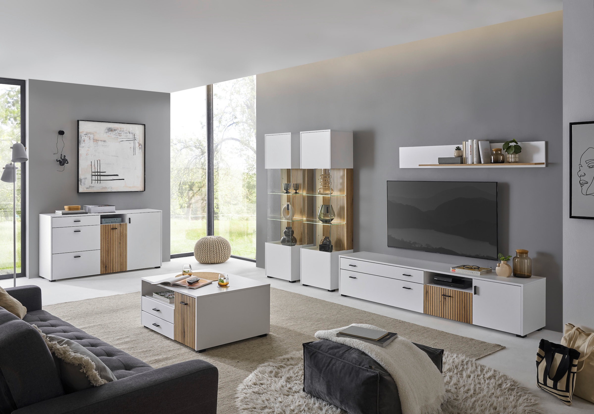 Home affaire Wohnwand »HUDSON« Set, 4 Stk. tlg.