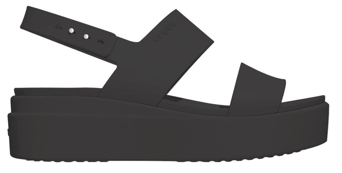 Crocs Keilsandalette »Brooklyn Low Wedge«, Sommerschuh, Sandale, Keilabsatz, mit modischer...