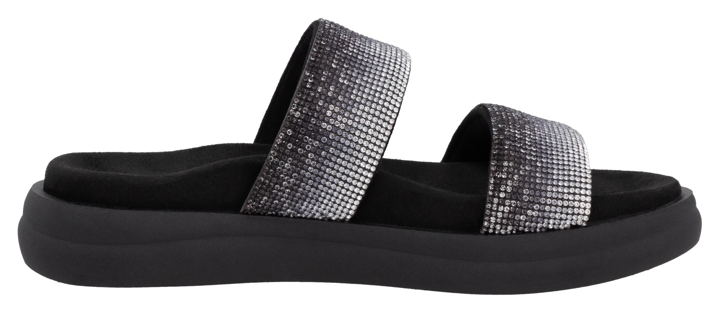Remonte Pantolette, Plateau, Sommerschuh, Schlappen mit funkelenden Strasssteinen