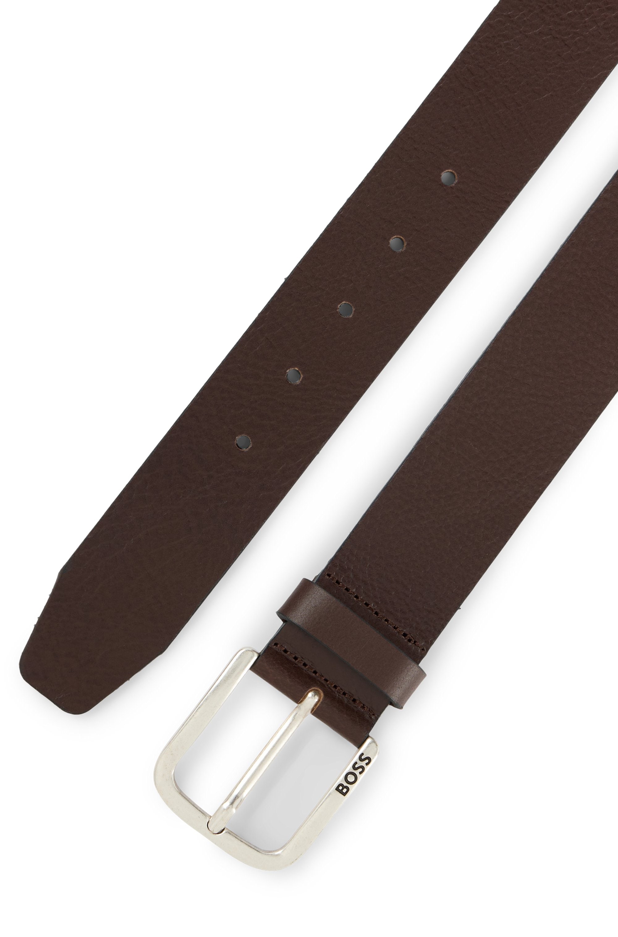 BOSS Ledergürtel »Janni Sz40« mit Prägung auf der Schließe