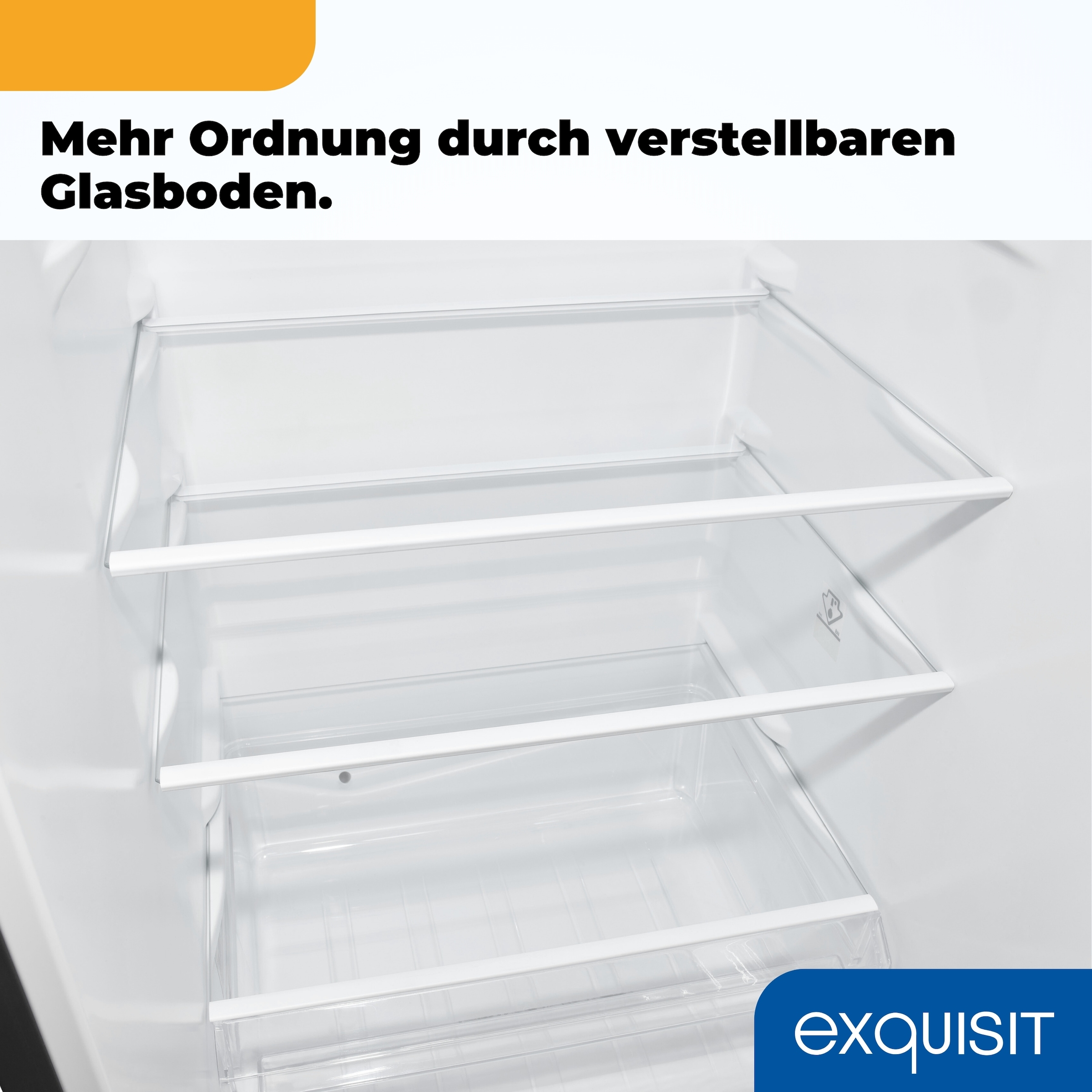 exquisit Kühl-/Gefrierkombination KGC232-60-E-040C inoxlook-az »KGC232-60-E-040C inoxlook-az« 142,5 cm hoch 49,5 cm breit