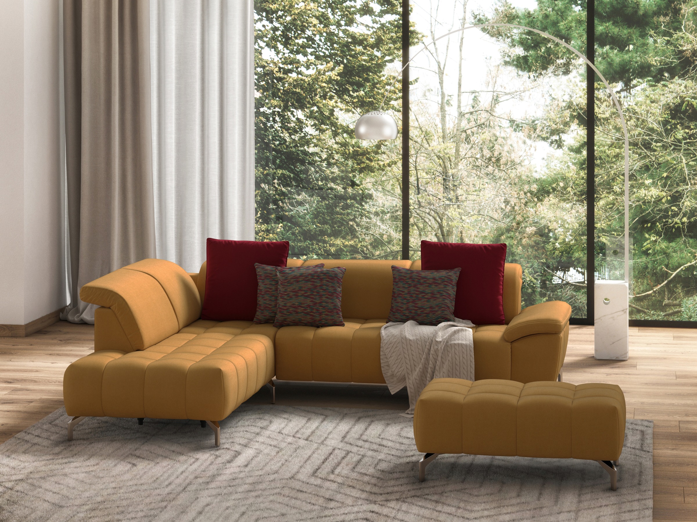 sit&more Hocker »Cool« mit silberfarbenen Füßen