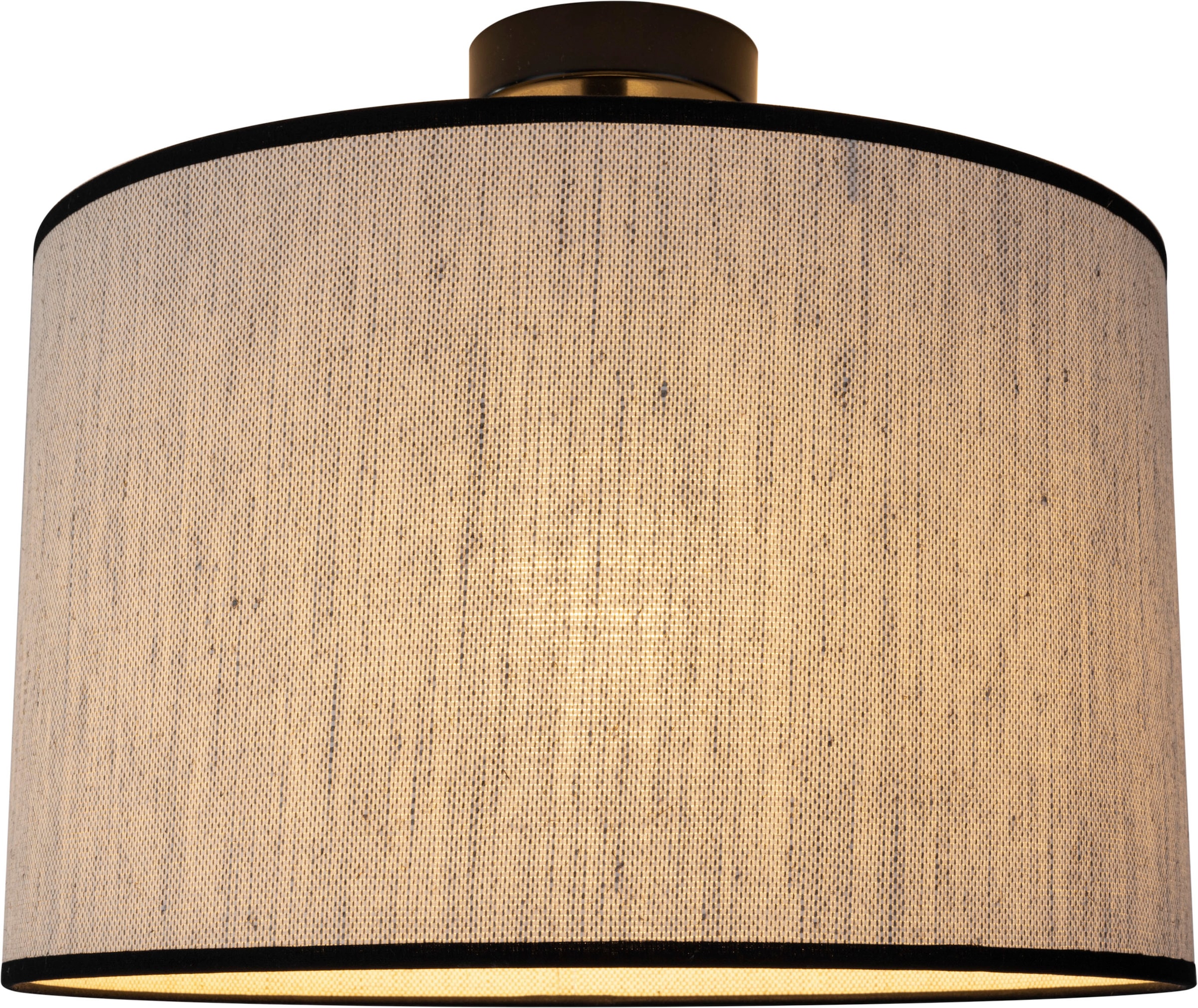 andas Deckenleuchte »Virrat, im skandinavischen Stil«, 1 flammig, Leuchtmittel E27 | Leuchtmittel wechselbar, Deckenlampe mit Leinenschirm, im zeitlosen Design, Made in Europe