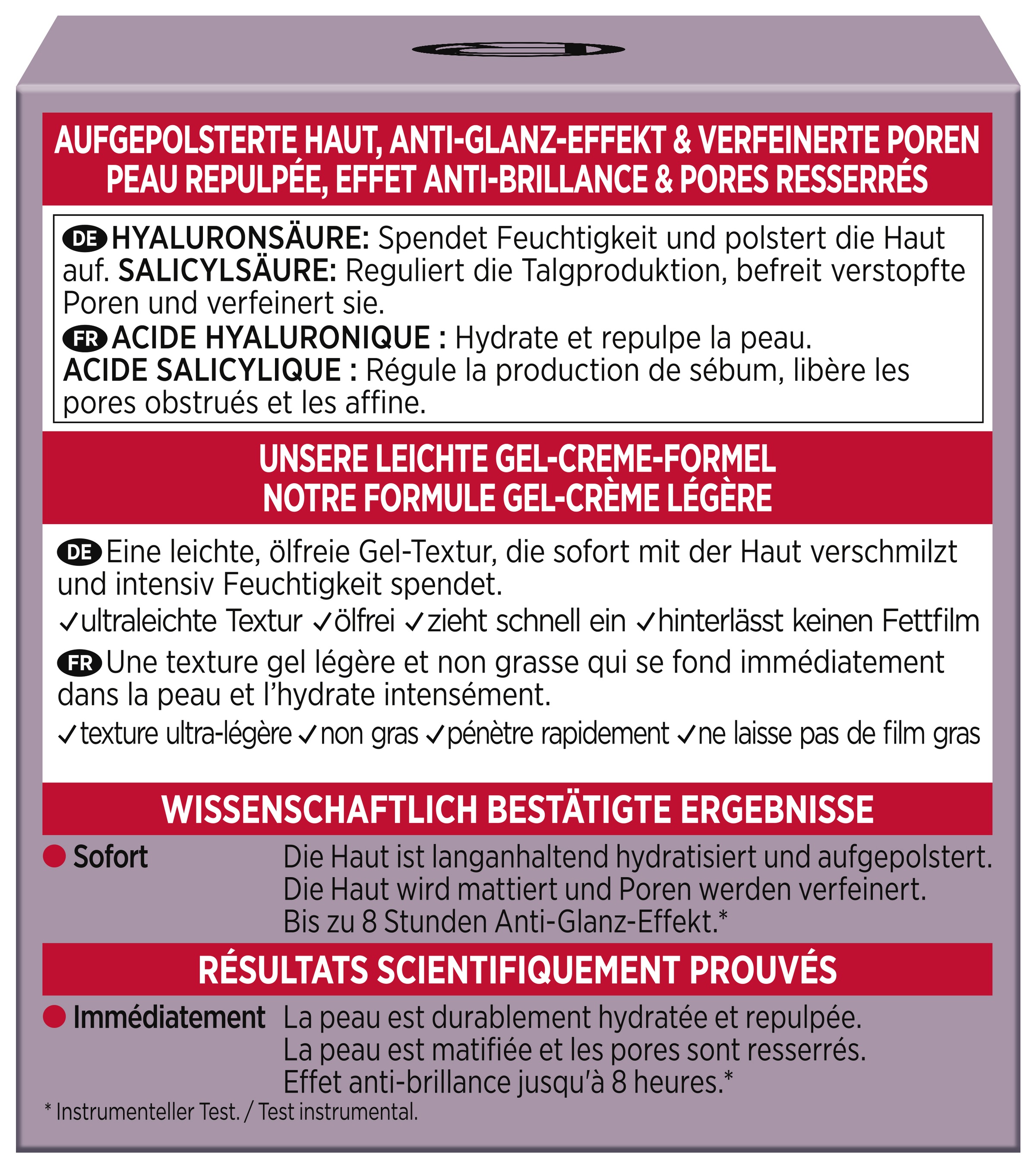 L'ORÉAL PARIS Gesichtsgel »REVITALIFT FILLER MATTIERENDE GEL-CREME OIL CONTROL« mildert erste Anzeichen von Hautalterung bei fettiger Haut.