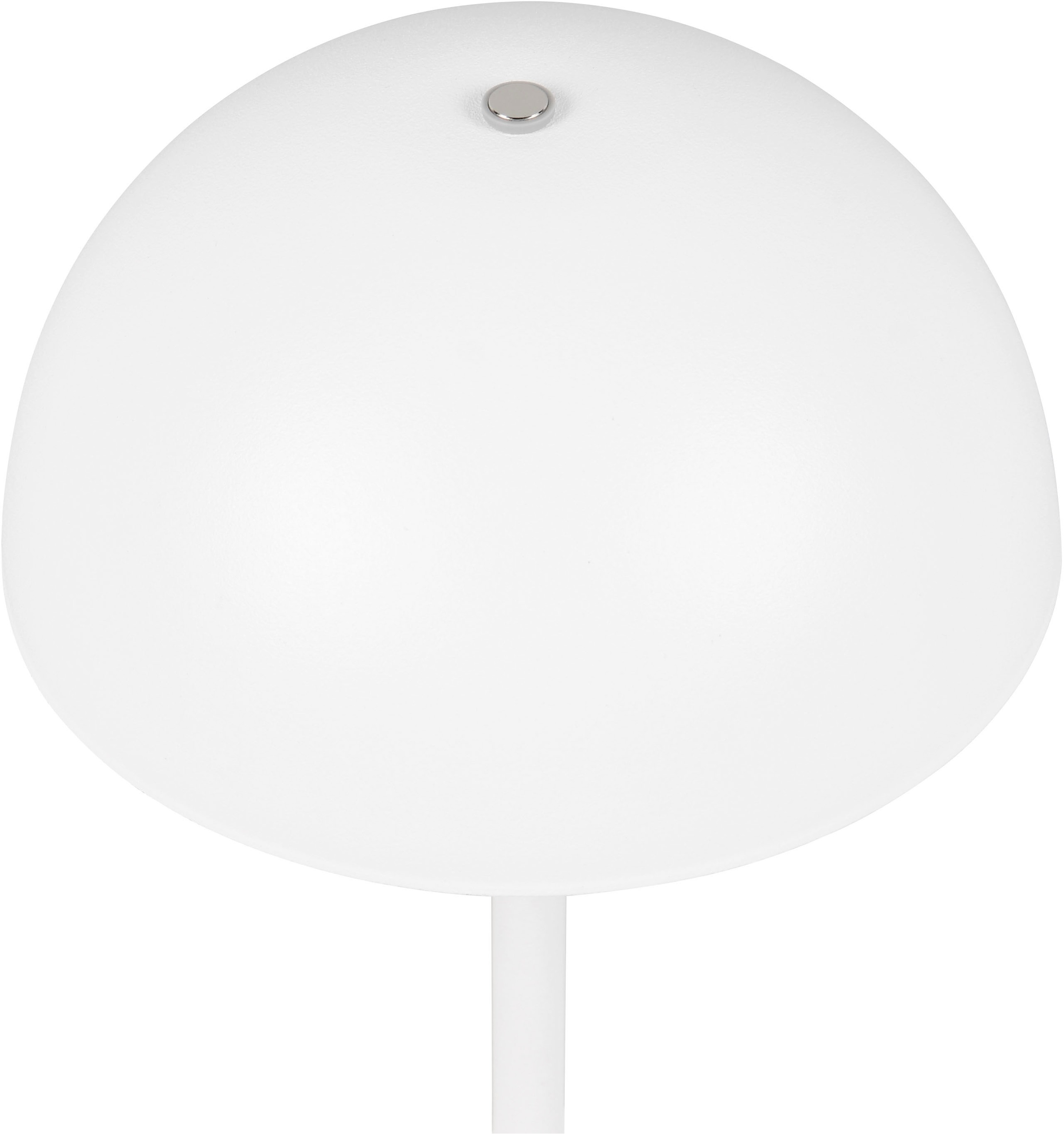REALITY Leuchten LED Tischleuchte »MUNOZ, Akku Tischleuchte mit Touchdimmer + USB Anschluss, IP20 indoor« LED-Board 1 Stk. Warmweiß bis zu 10h Akkulaufzeit, laden per USB max 7-9h, Akku Leuchte Pilzform