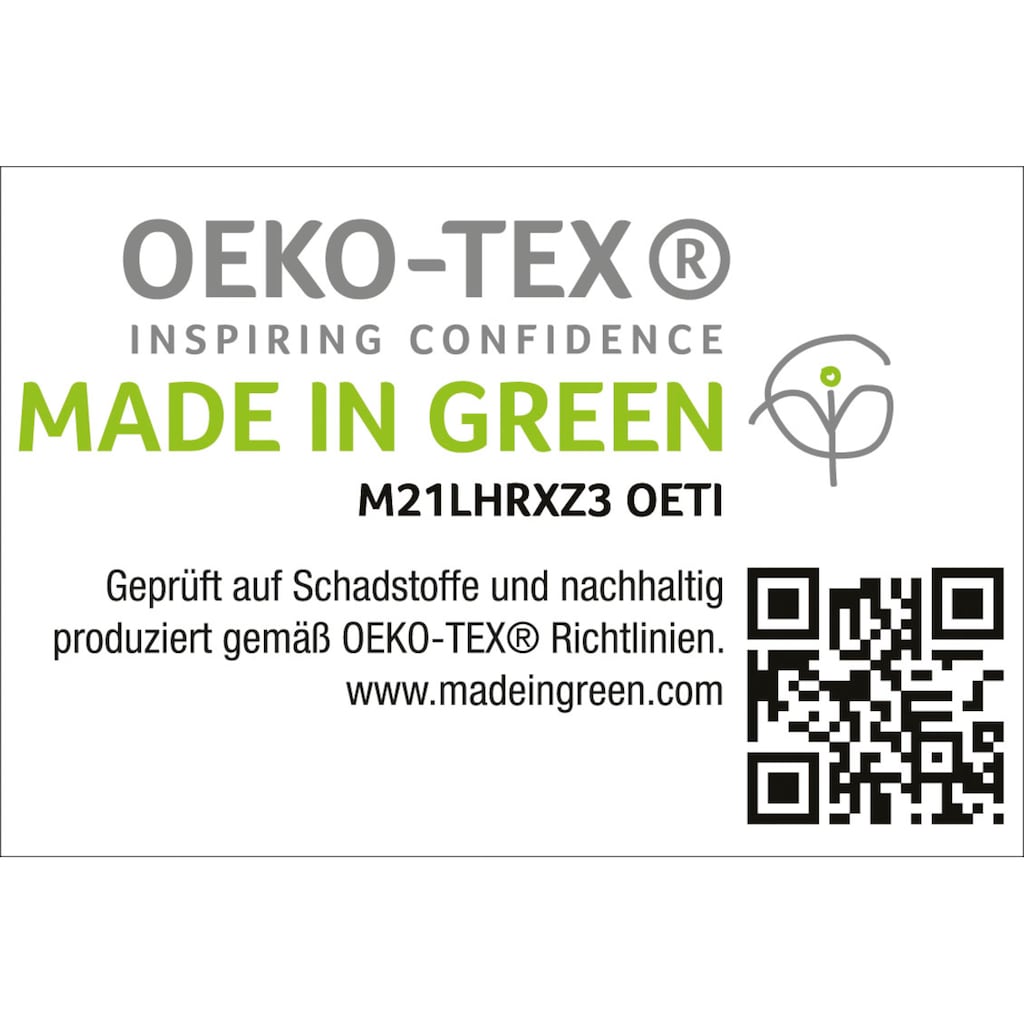 Haeussling Gänsedaunenbettdecke »Select - Made in Green«, leicht, Füllung 100% Gänsedaunen, Bezug 100% Baumwolle, (1 St.), nachhaltiges, hochwertiges Daunenprodukt