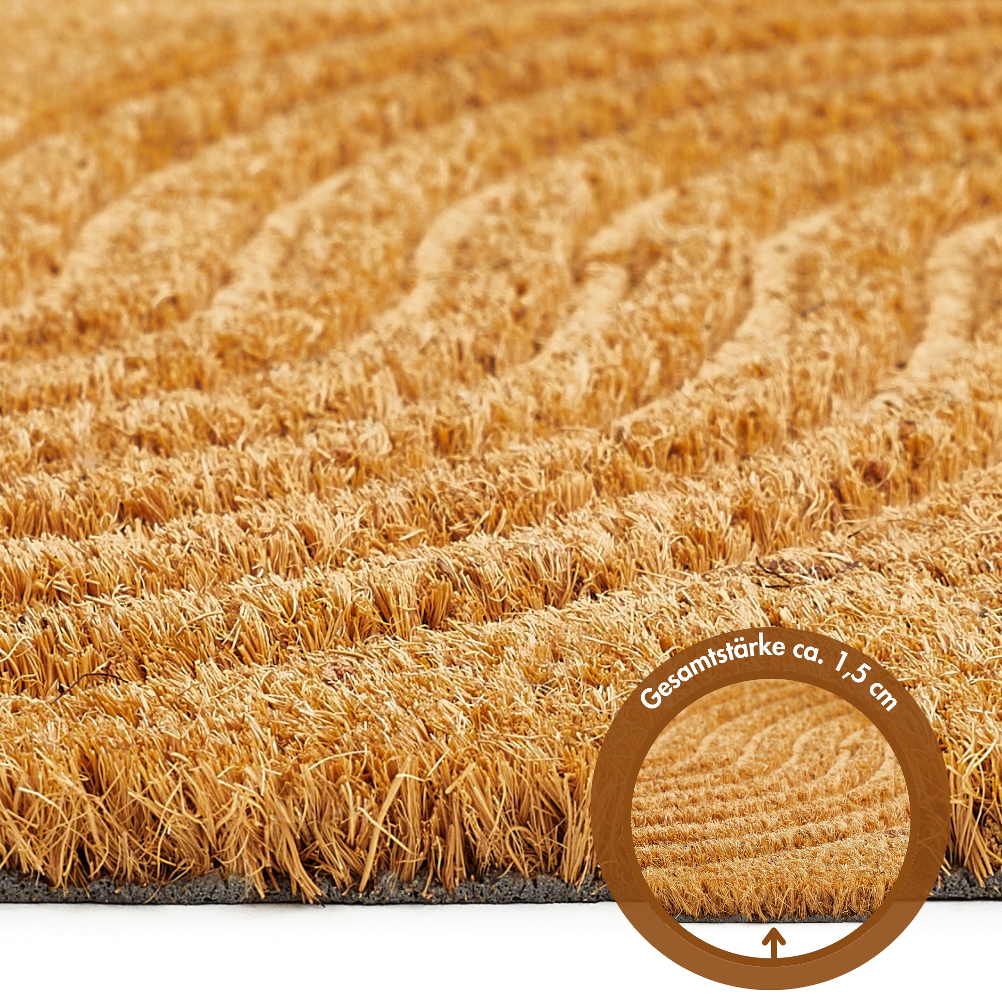 Andiamo Fußmatte »Kokos« rechteckig 17 mm Höhe Schmutzfangmatte, verschiedene Designs, In- und Outdoor geeignet