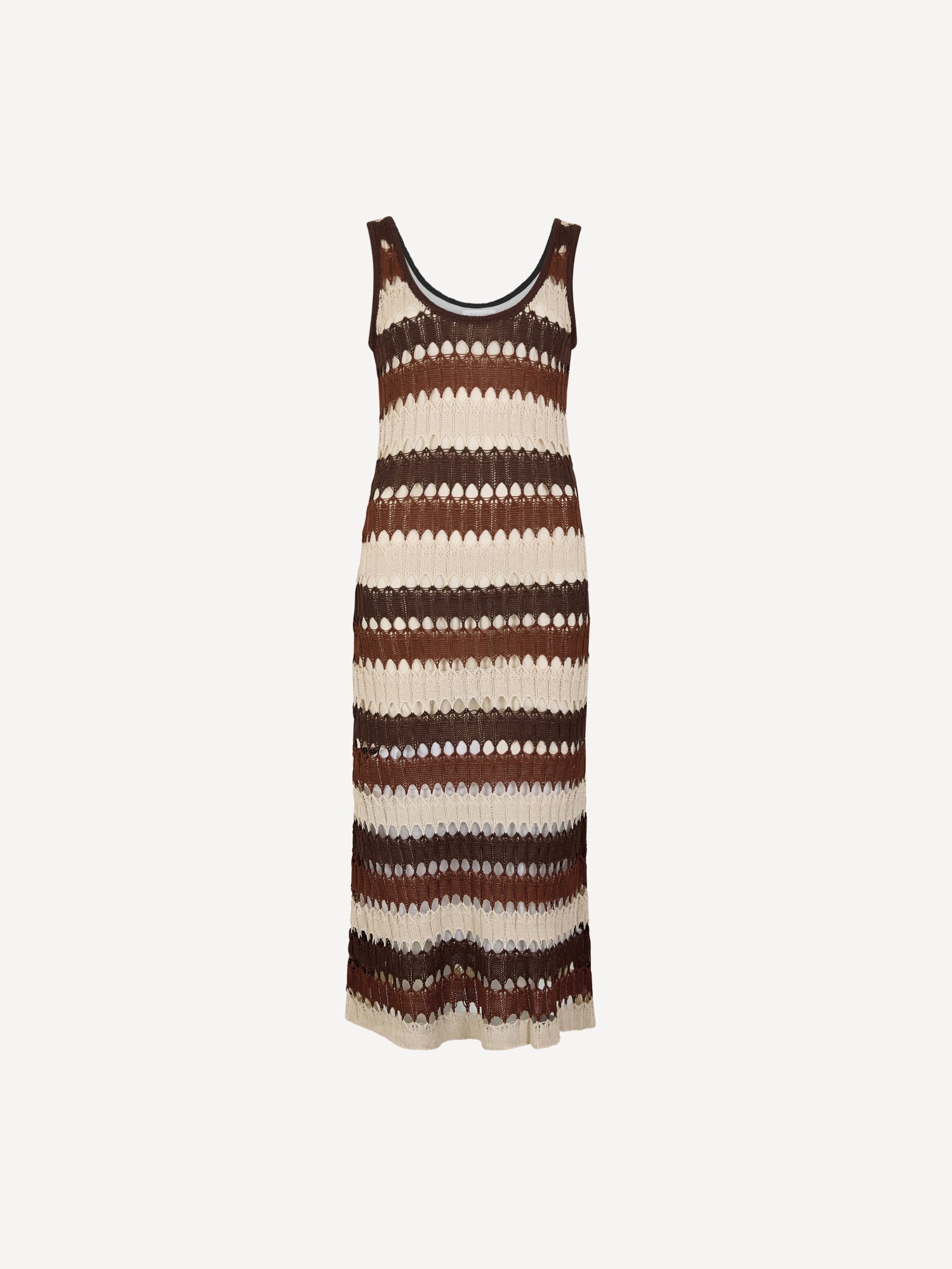 Apricot Maxikleid »Midikleid« mit Häkelstreifen