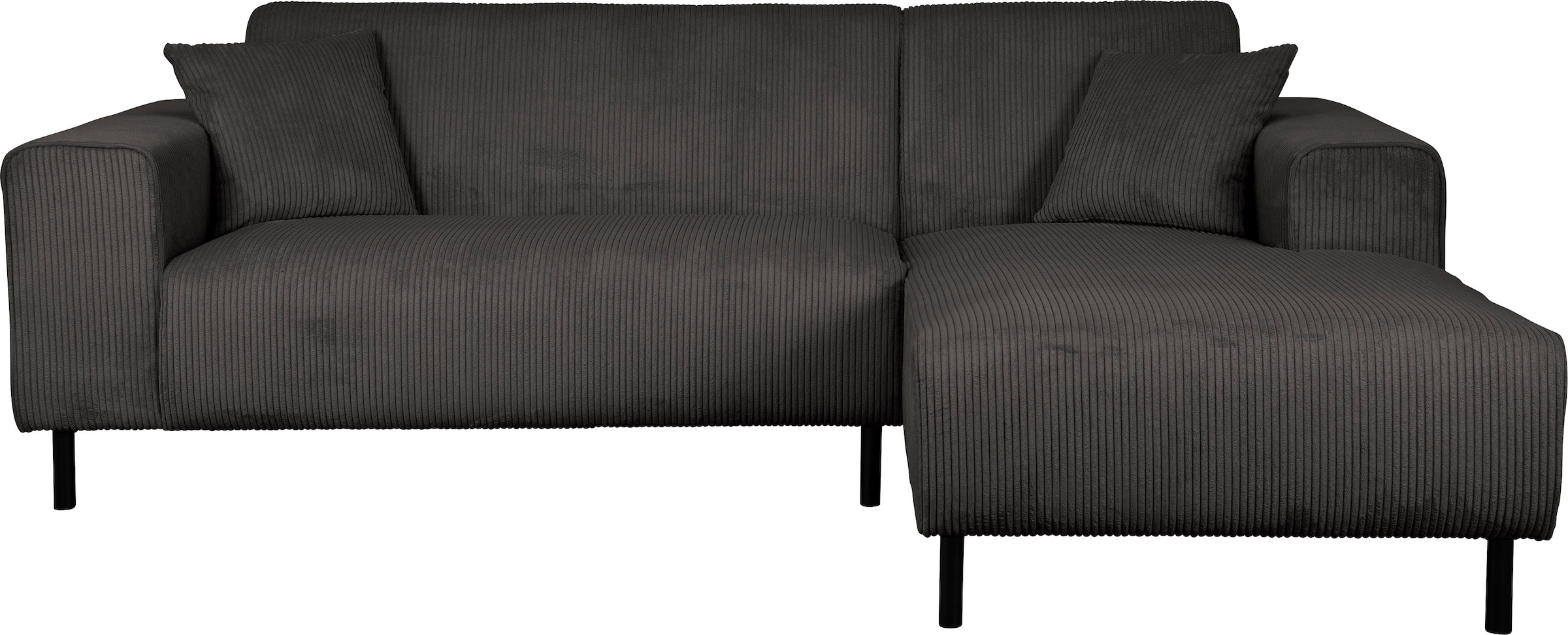 Home affaire Ecksofa »ARROS L-Form mit Wellenunterfederung, Maße B/T/H: 235/163/81 cm«, incl. Zierkissen, mit Recamiere rechts/links bestellbar, auch in Cord