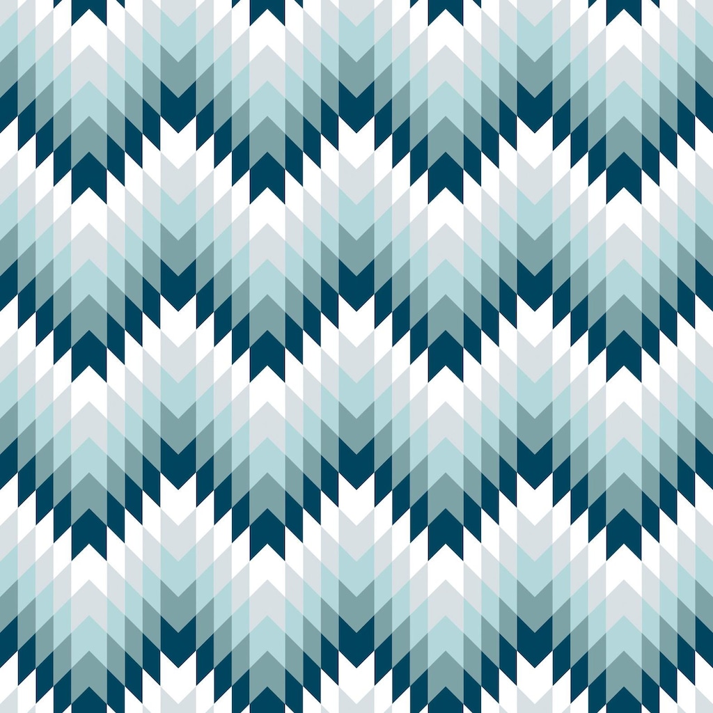 queence Dekokissen »Blau & Weiß Muster«