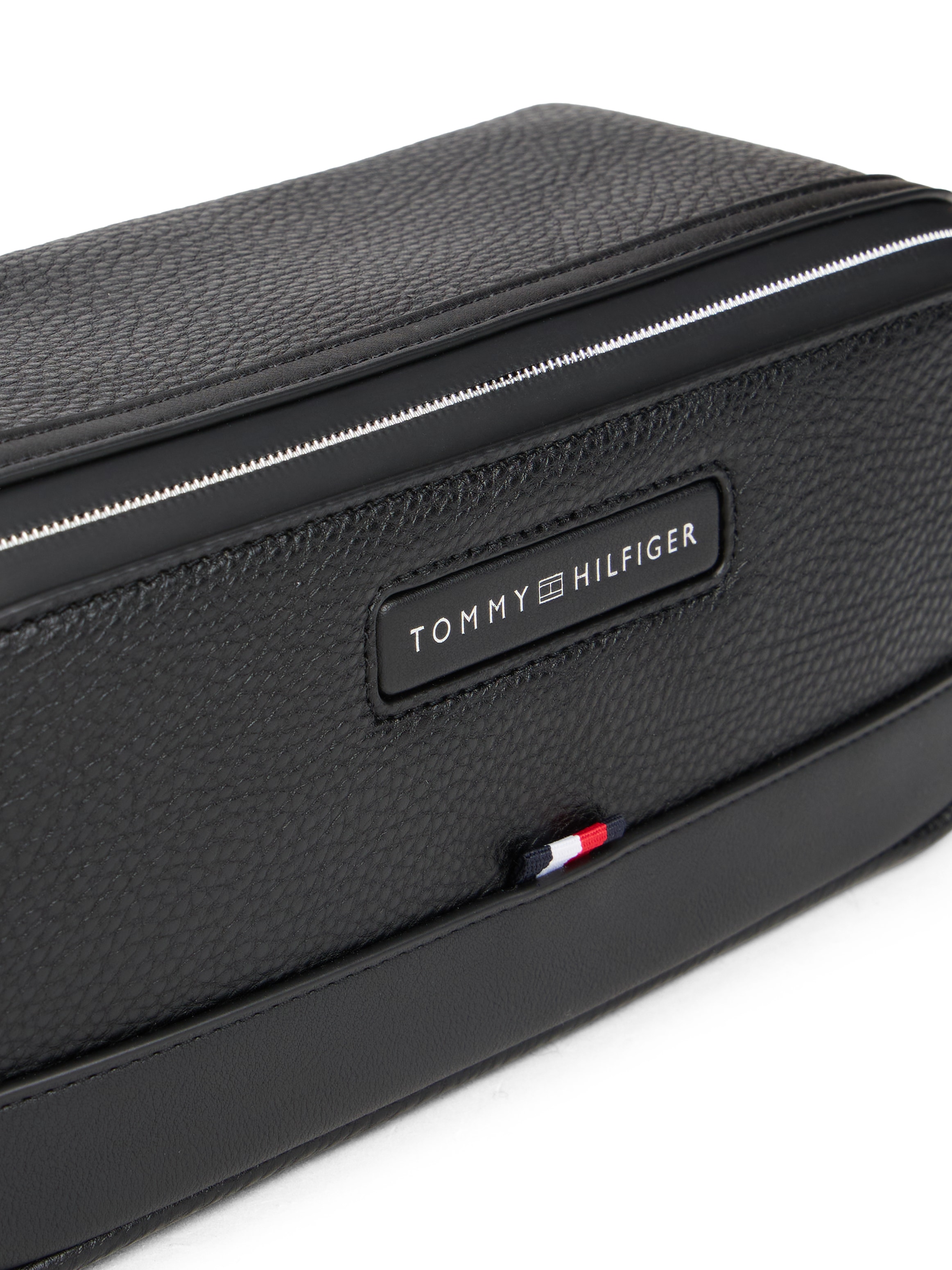 Tommy Hilfiger Kulturbeutel »TH CENTRAL WASHBAG« , Unisex Kosmetiktasche, Minibag mit praktischer Handschlaufe