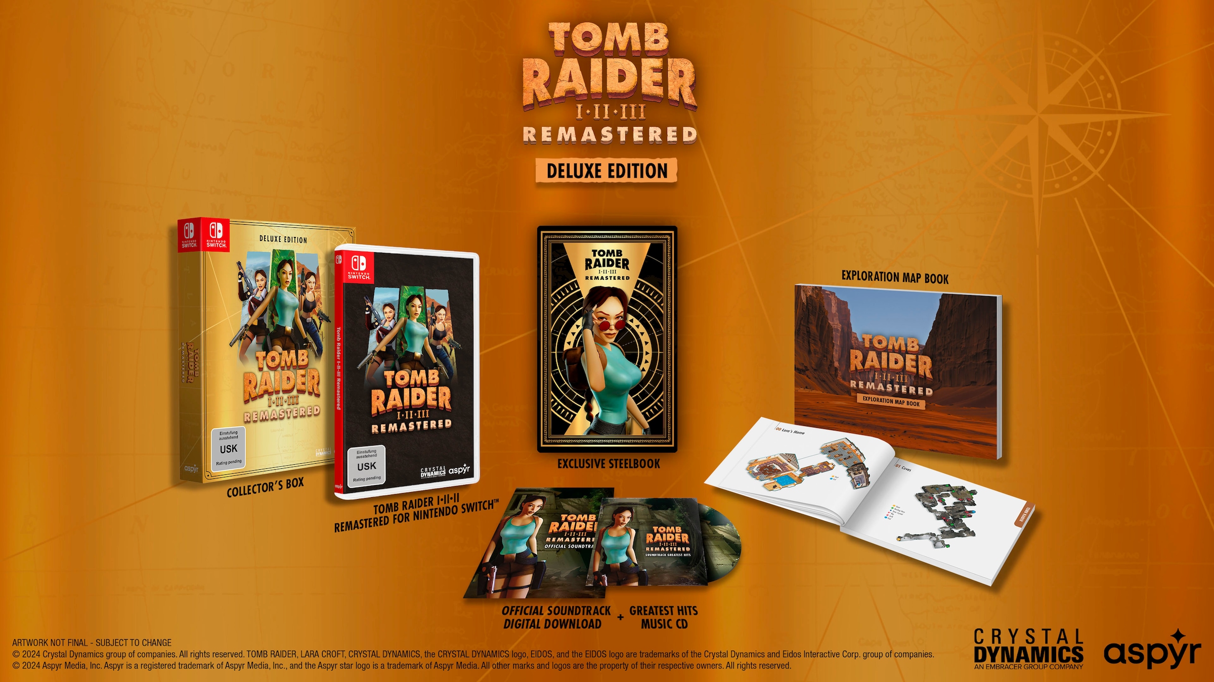 Aspyr Media Spielesoftware »Tomb Raider I-III Remastered Deluxe Edition«, Nintendo Switch