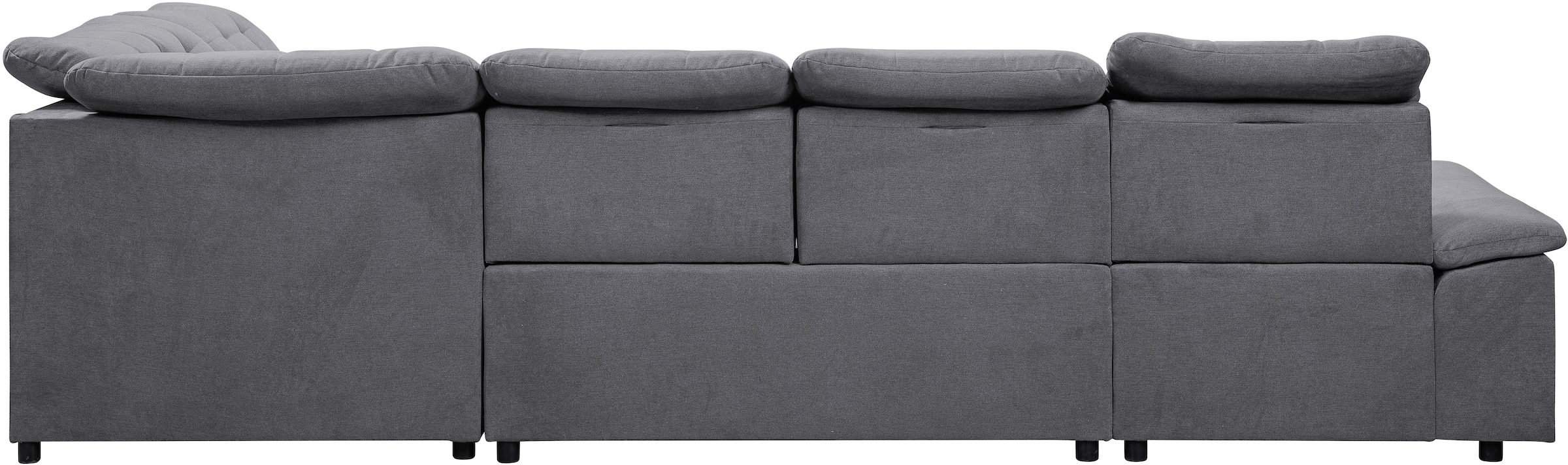 WERK2 Wohnlandschaft »Kordula-New U-Form«, Sofa in U-Form mit Schlaffunktion & Bettkasten, Schlafcouch