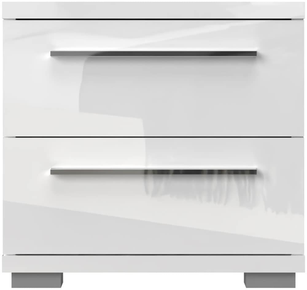 Places of Style Nachtkommode »Piano, Nachttisch aus FSC-zertifiziertem Holzwerkstoff, Made in Europe«, (45/40/43 oder 61cm (B/T/H), ideal passend zum Boxspringbett), UV lackiert, hochglänzend, Soft-Close Funktion, 2 oder 3 Schubladen