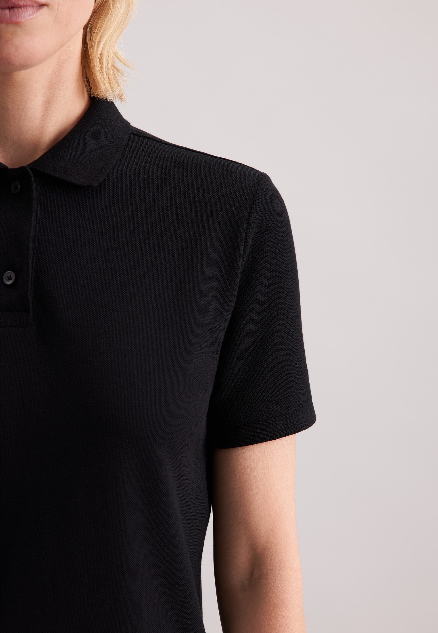 seidensticker Poloshirt »Schwarze Rose«, 1/2 Kragen Uni