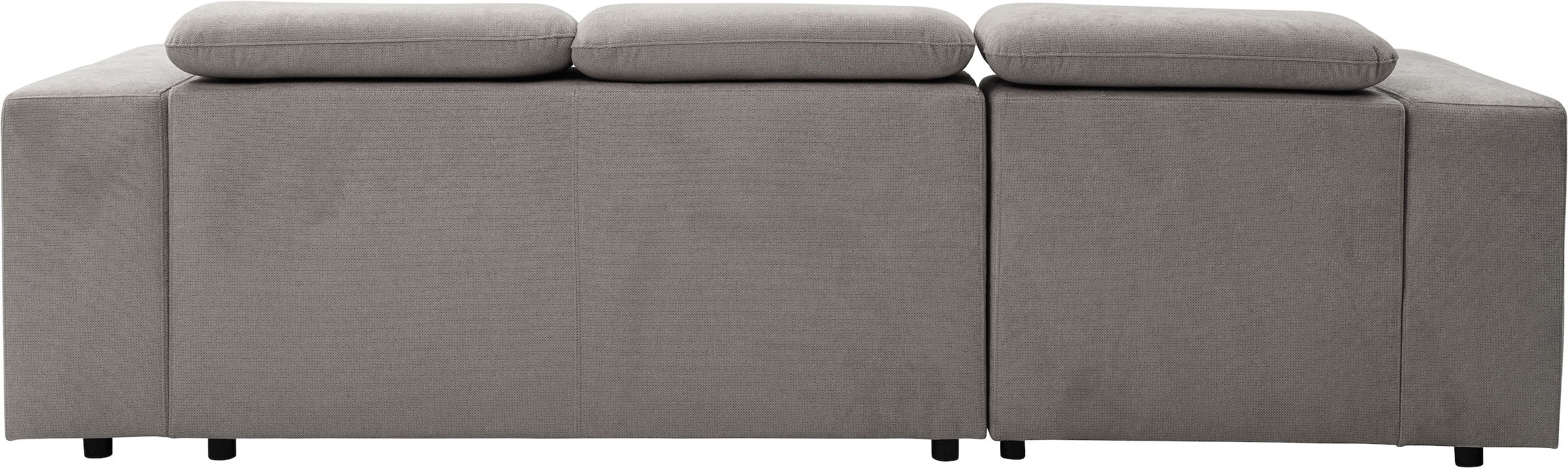 WERK2 Ecksofa »Cherry, modernes Sofa mit Komfortfunktionen, Breite 270cm, L-Form,«, bequem, mit verstellbaren Kopfteilen, Schlaffunktion und Bettkasten