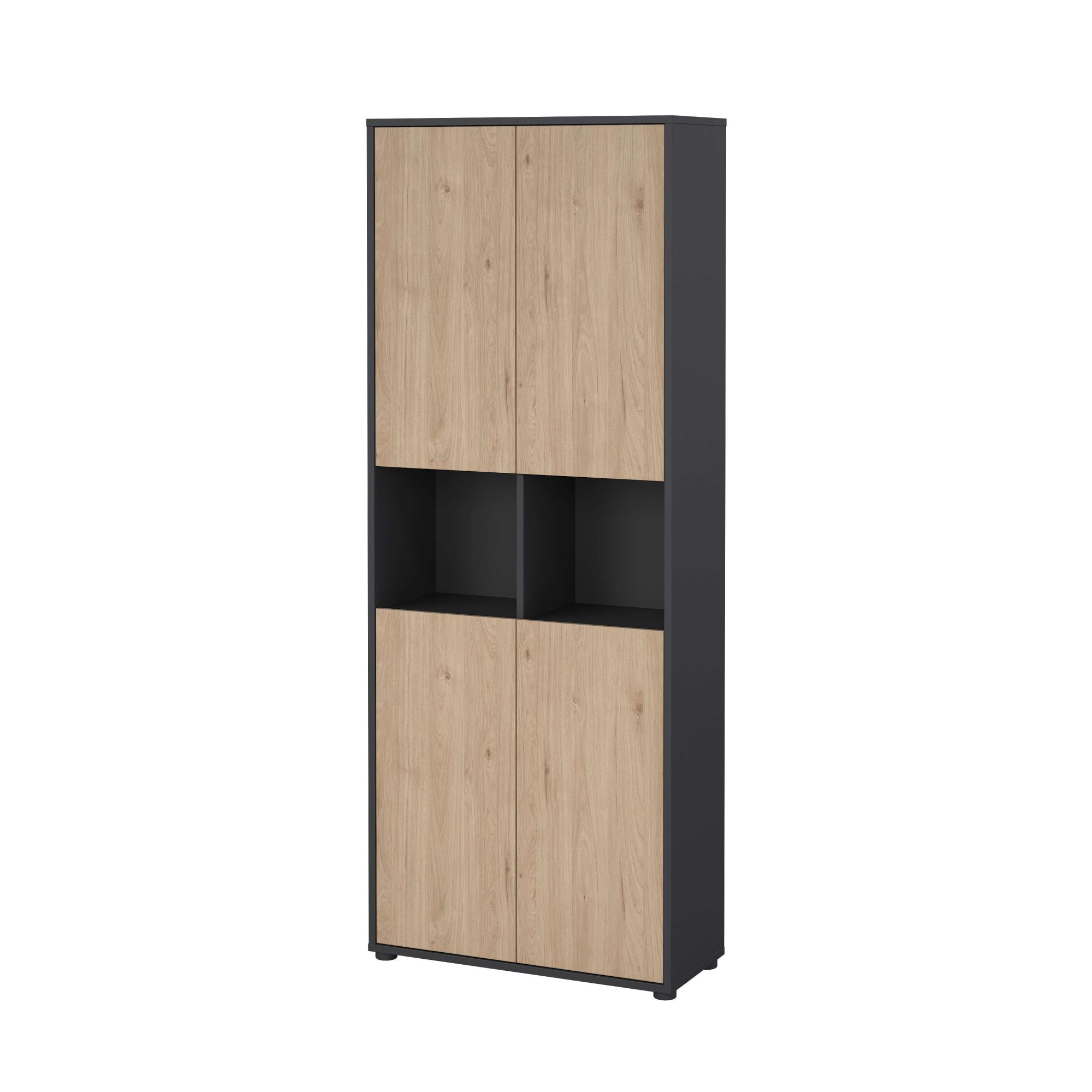 INOSIGN Aktenschrank »Sign Aktenregal, Bücherregal, Standregal,«, Merkzweckschrank, 2 Fächer, 4 Einlegeböden, Breite/Höhe 80/200 cm