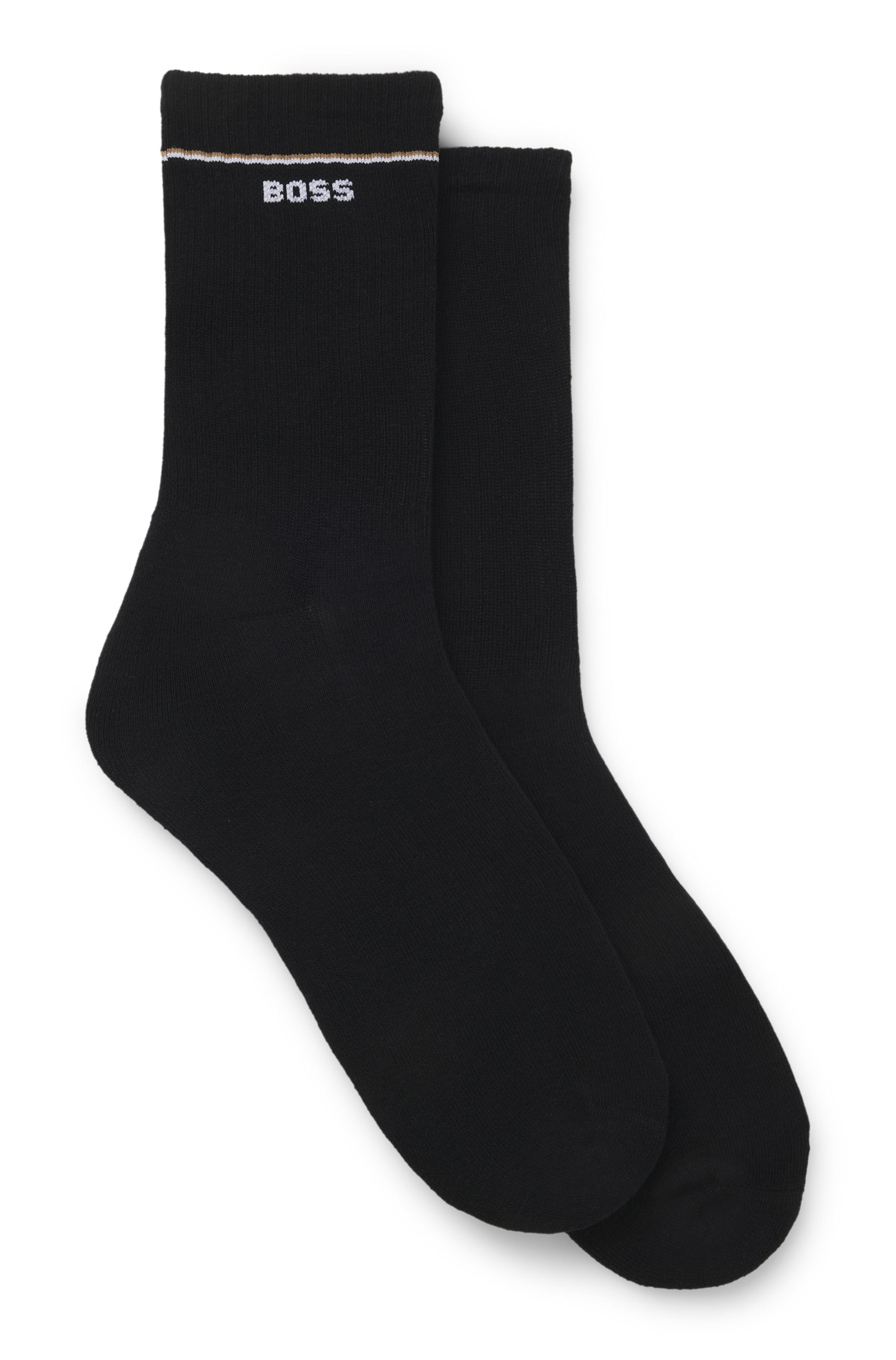BOSS Socken »2P QS Iconic CC W«, (Packung, 2 Paar, 2er), mit BOSS-Logoschriftzug