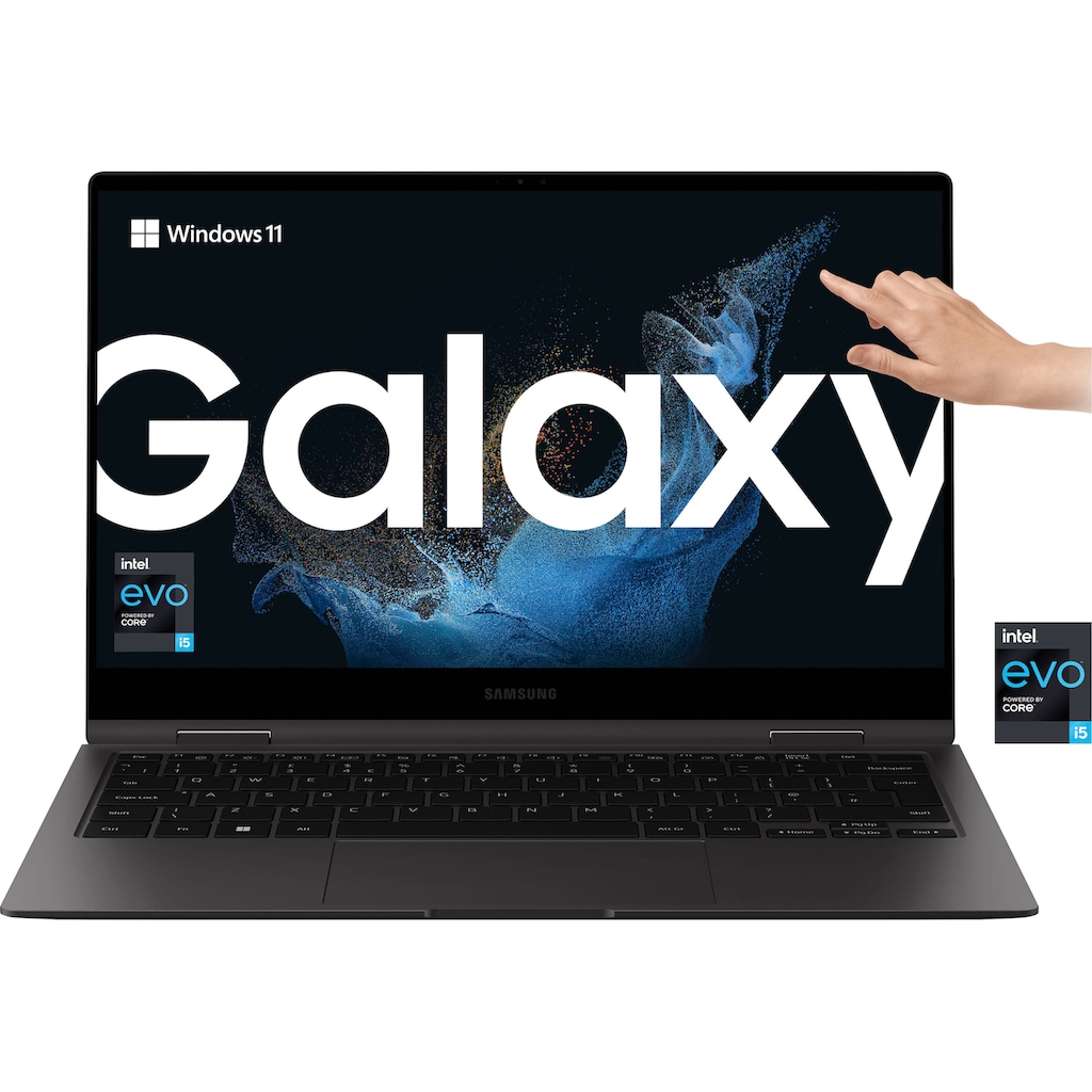 Samsung Convertible Notebook »Galaxy Book2 Pro 360«, 33,78 cm, / 13,3 Zoll, Intel, Core i5, Iris© Xe Graphics, 256 GB SSD