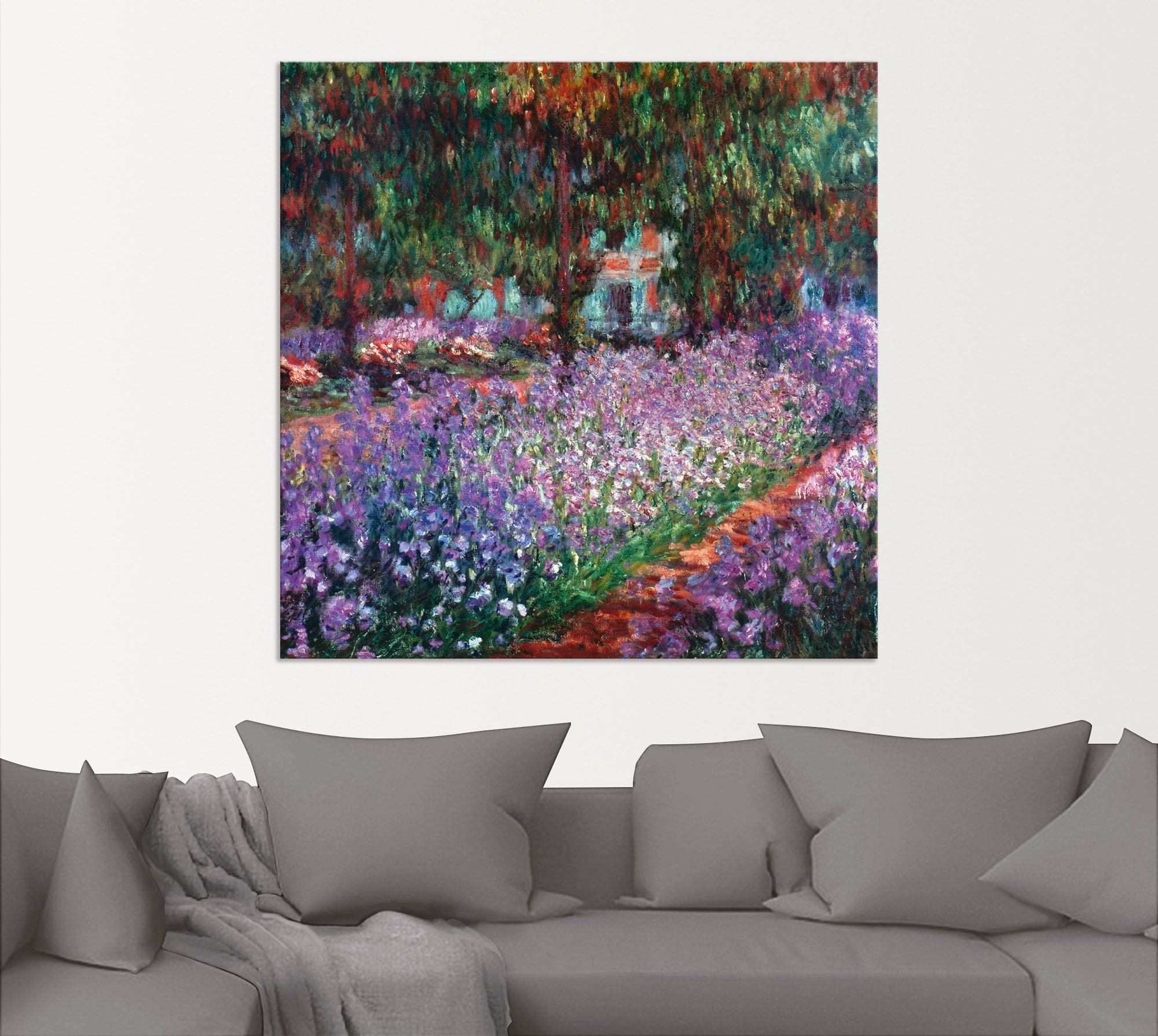 Artland Wandbild »Der Garten des Künstlers bei Giverny« Garten 1 Stk. tlg. als Alubild, Outdoorbild, Leinwandbild in verschied. Größen