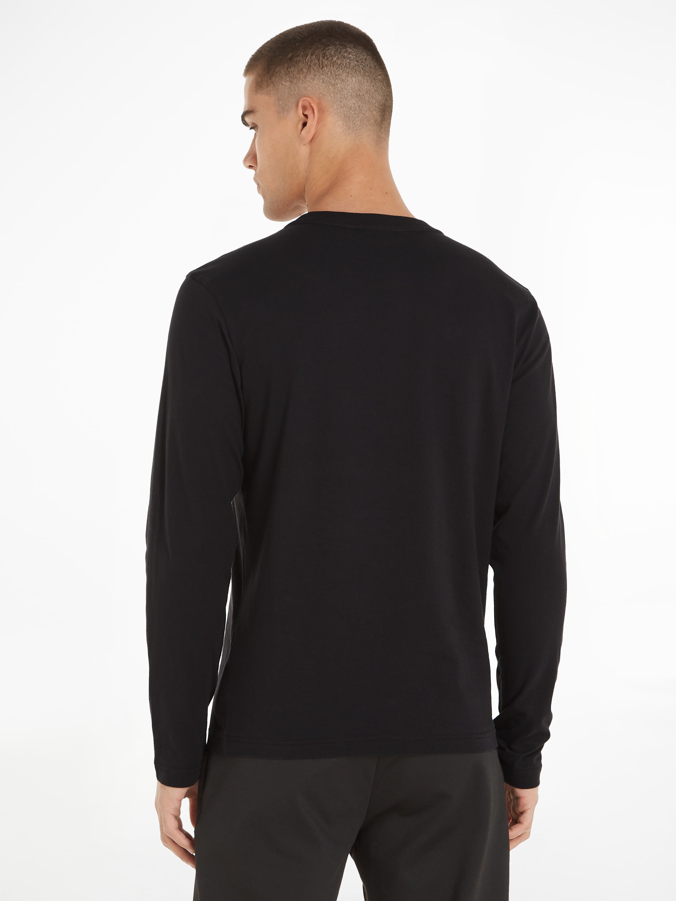 Calvin Klein Langarmshirt »CUT THROUGH LOGO LS T-SHIRT«