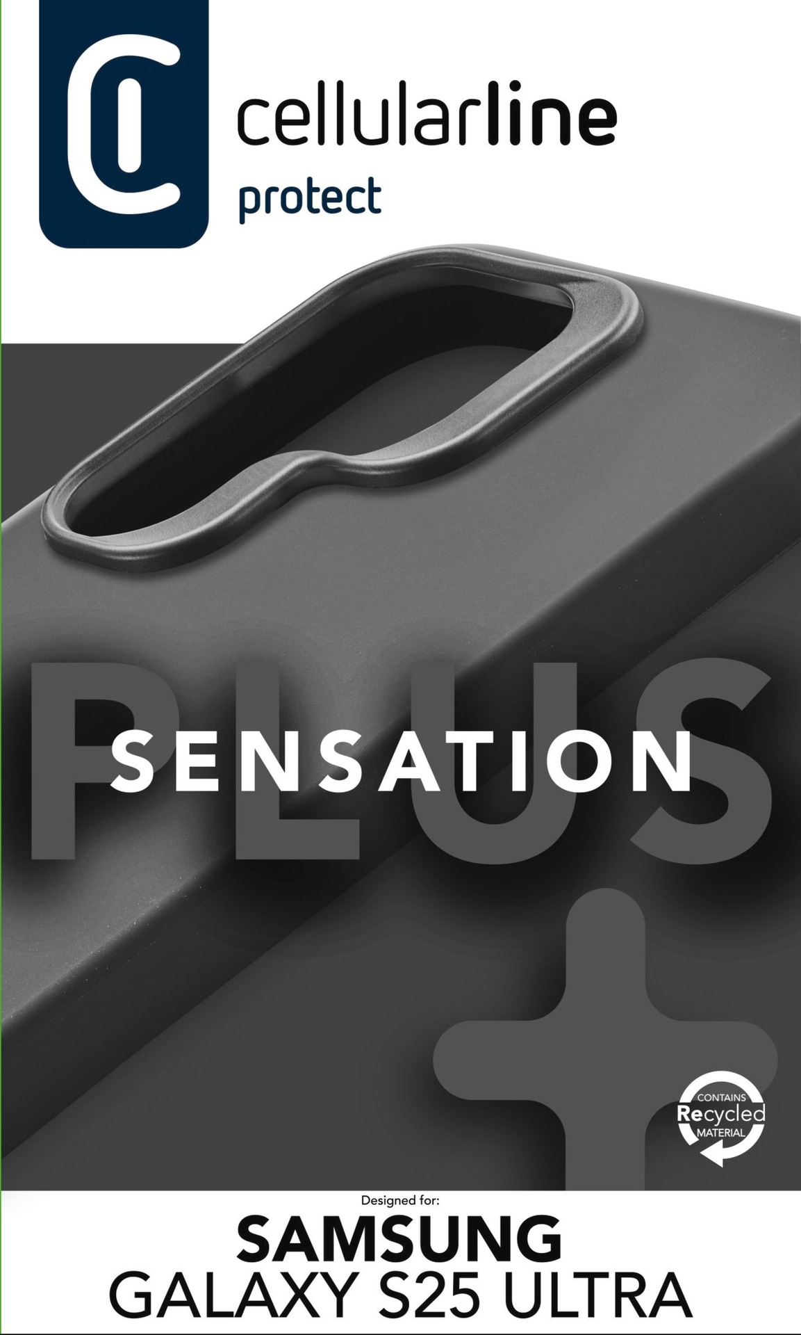 Cellularline Handyhülle »Sensation Case für Samsung Galaxy S25 Ultra« Backcover, Schutzhülle, Handyschutzhülle, Case, Schutzcase, stoßfest