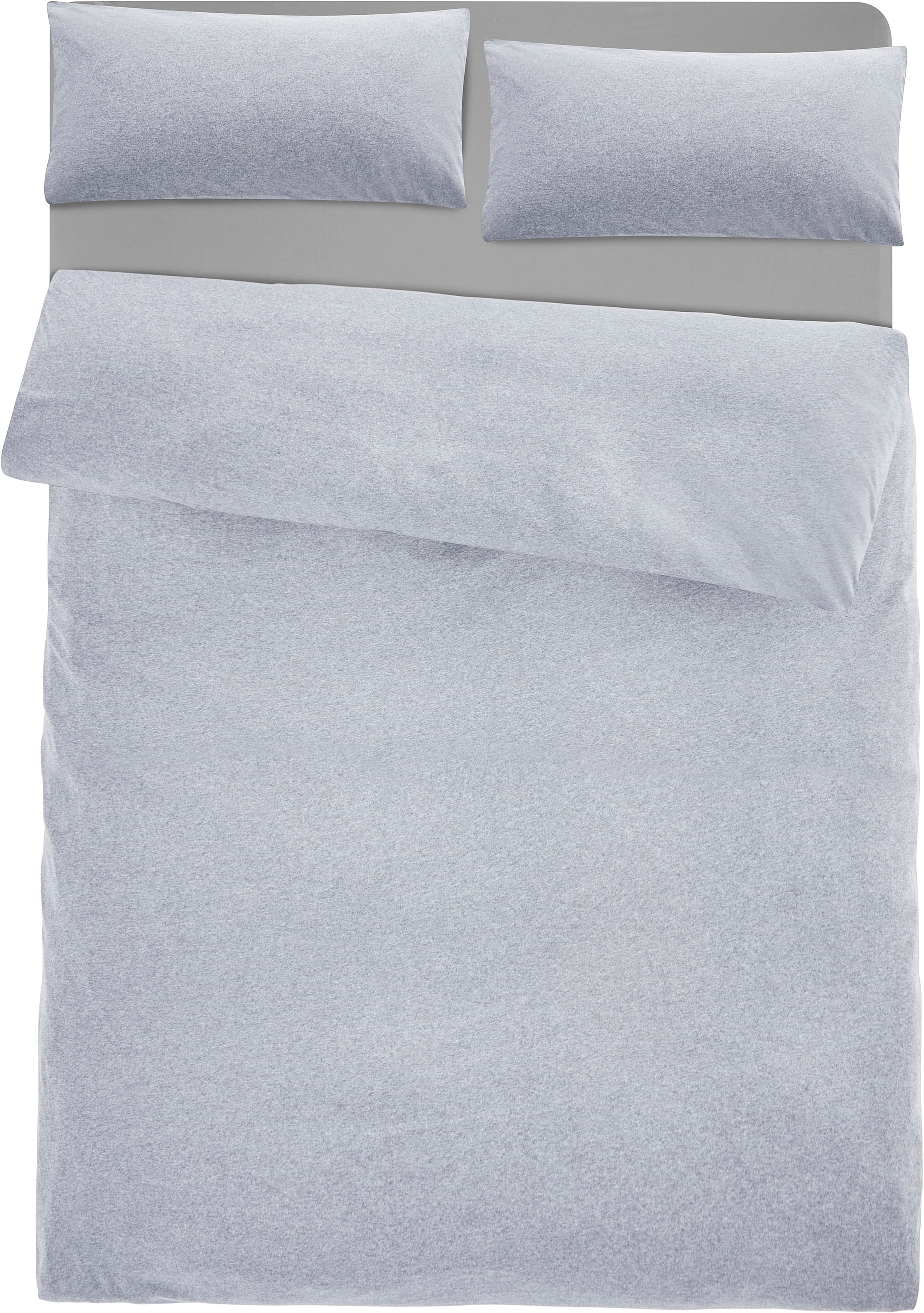 my home Bettwäsche »Valje« 2 Stk. tlg. NEUHEIT: ab Größe 135x200 cm, Jersey Qualität in Melange-Optik