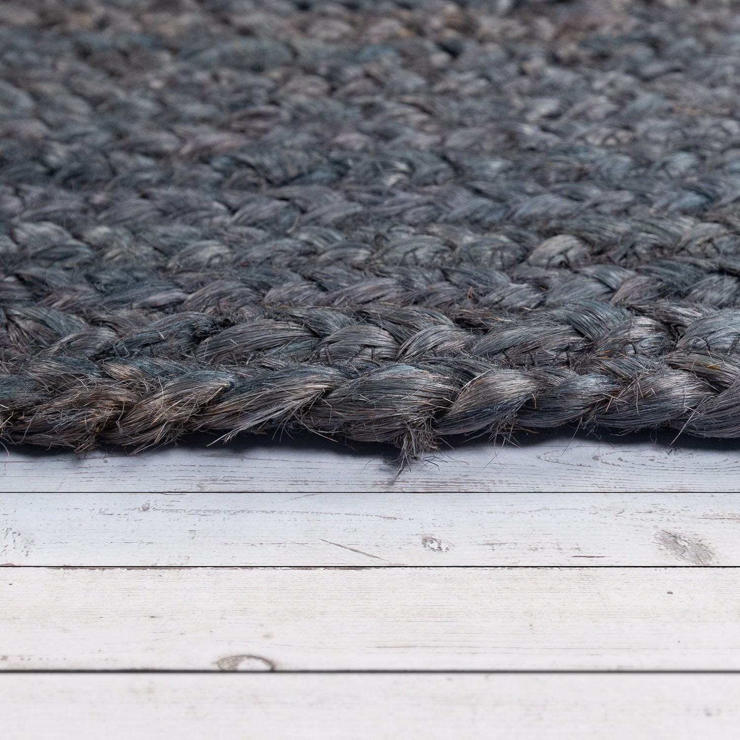 Paco Home Teppich »Viborg 595«, rund, 13 mm Höhe, Jute, Modern, Boho, Handgefertigter Natur-Teppich