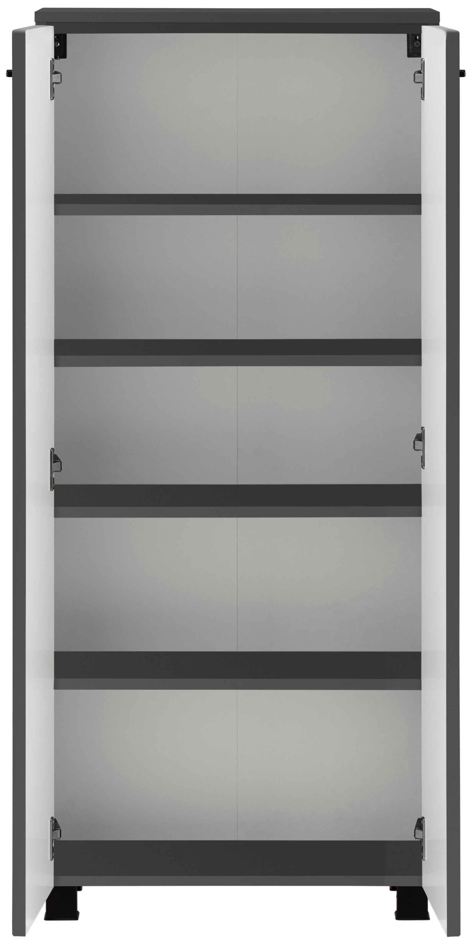 welltime Midischrank »Trento, verschiedene Ausführungen und Farben«, Badmöbel, Badschrank, 60 cm breit, 2 Türen, viel Stauraum