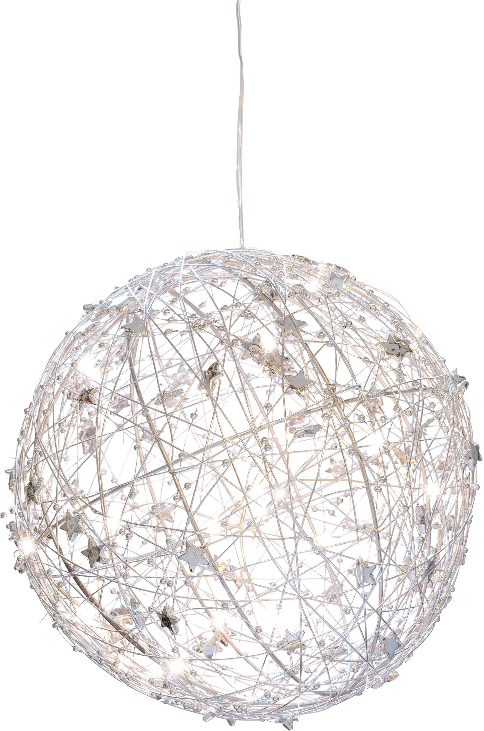 Creativ light 3 XXL 25 Dekolicht mit dekoriert Jahren mit LED flammig-flammig, »Metalldraht-Kugel«, kaufen | mit Garantie kleinen online Sternen, Timerfunktion