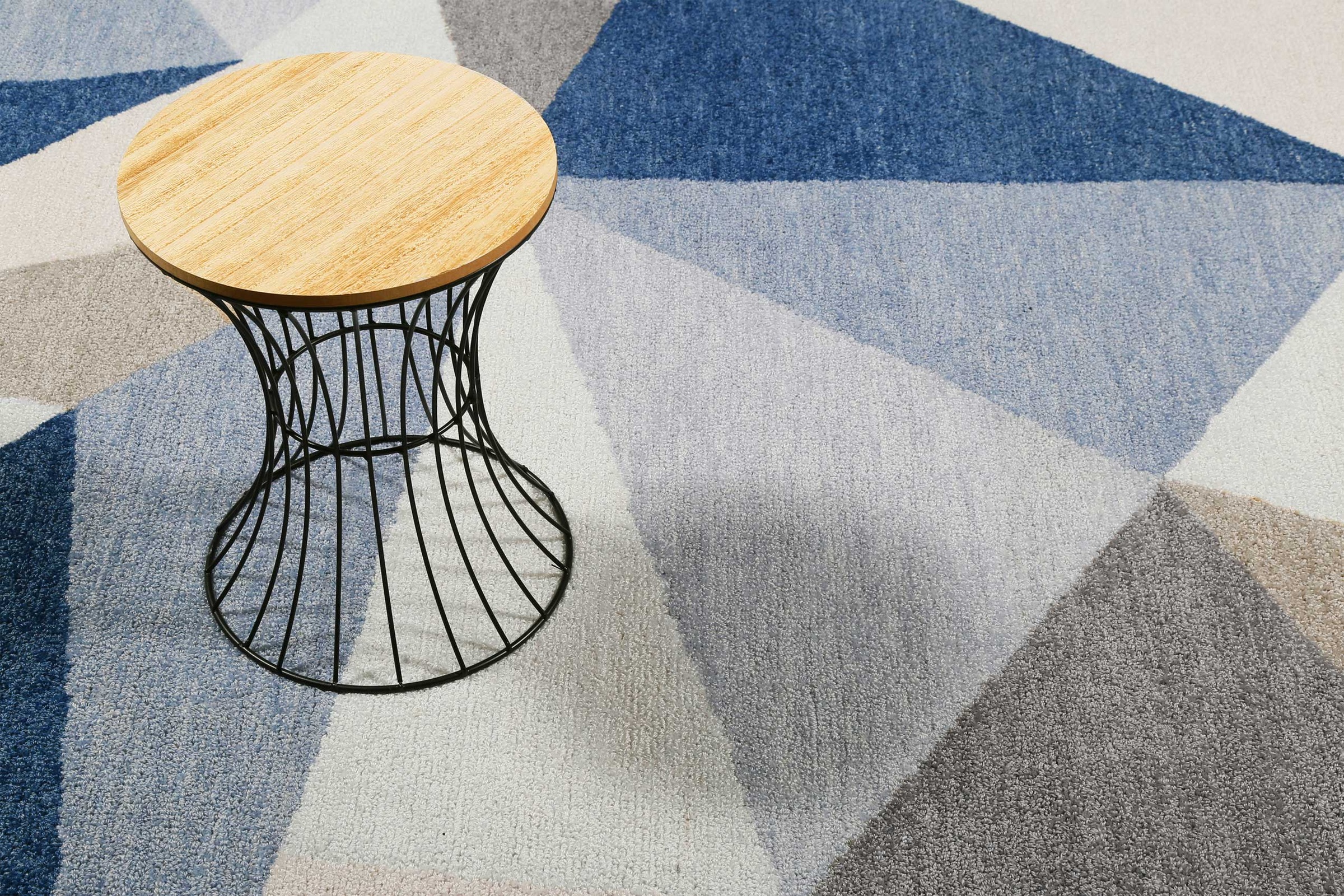 Wecon home Teppich »Next Time 2.0«, rechteckig, 8 mm Höhe, modern, handgefertigt, geometrisches Design für Wohn-, Schlafzimmer