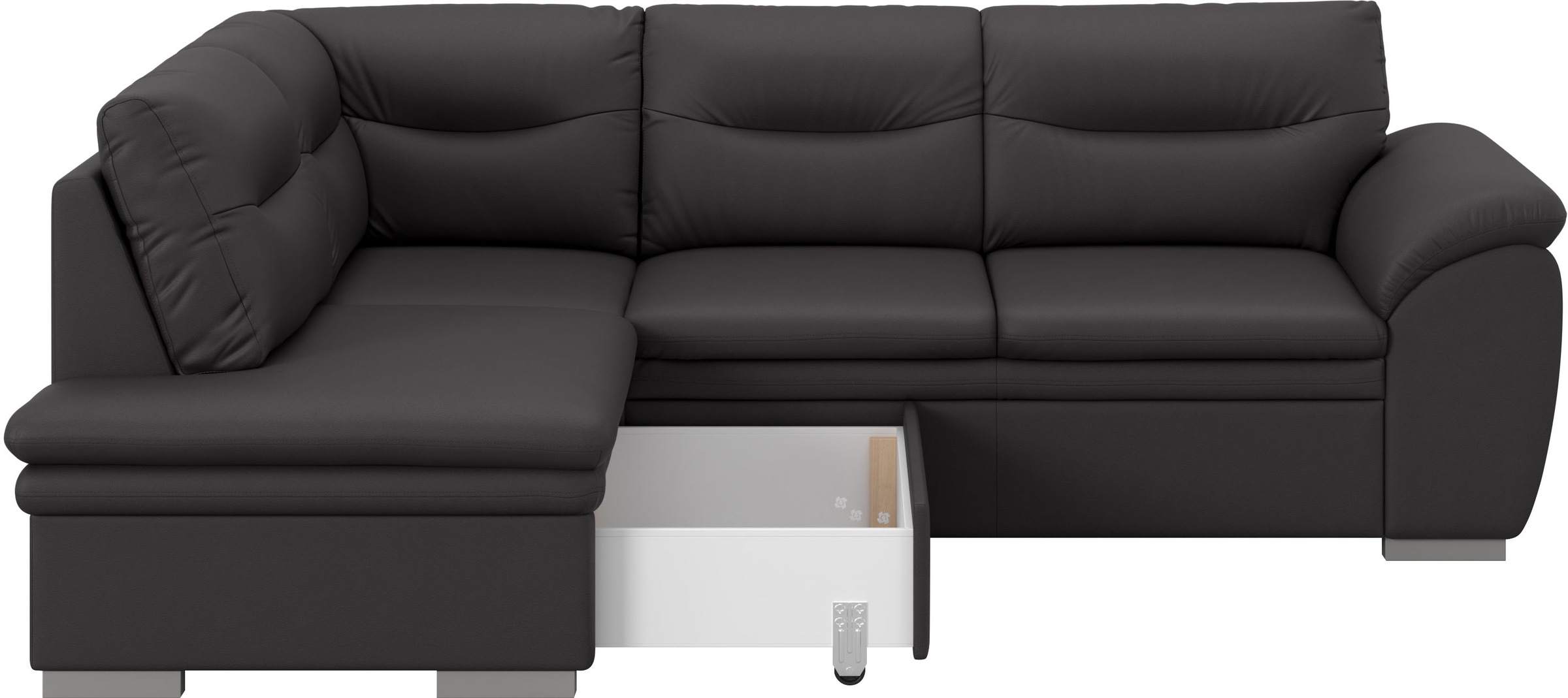 COTTA Ecksofa »Leandra L-Form«, wahlweise mit Bettfunktion & Bettkasten