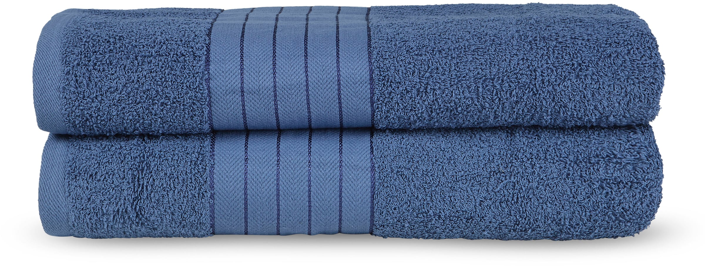Badetuch »Uni Towels«, (2 St.), mit gewebtem Rand